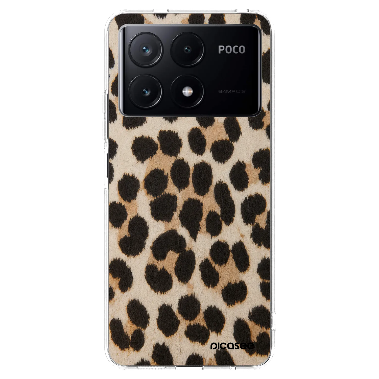 Picasee silikonski prozorni ovitek za Xiaomi Poco X6 Pro - Brown Tiger