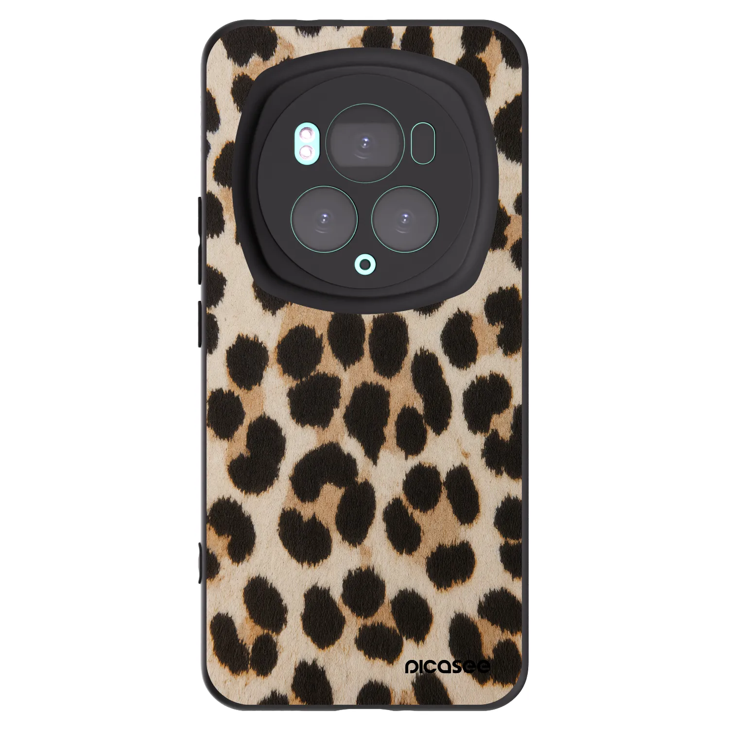 Picasee silikonski črni ovitek za Honor Magic6 Pro - Brown Tiger