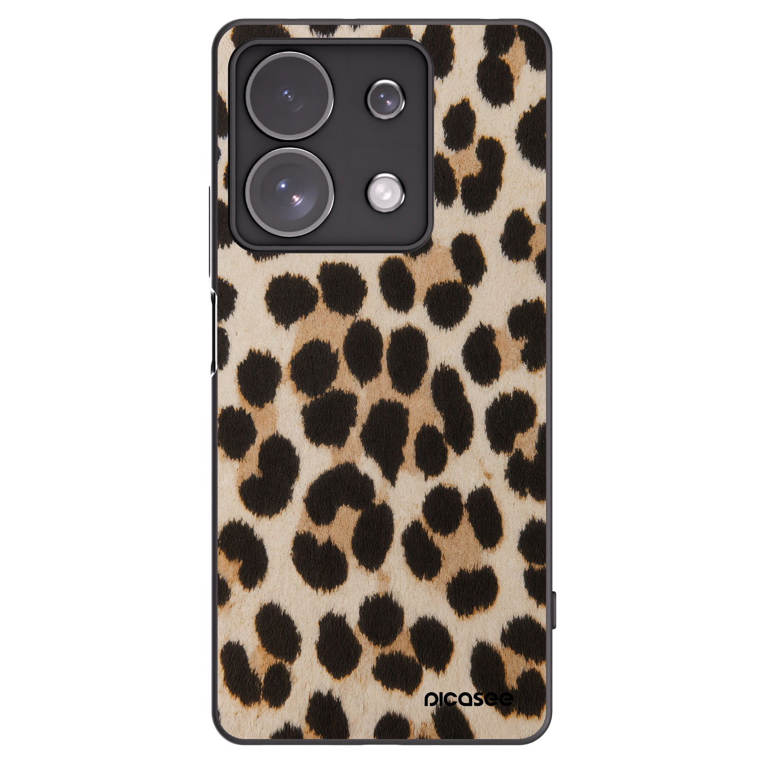 Picasee silikonski črni ovitek za Xiaomi Redmi Note 13 Pro 4G - Brown Tiger
