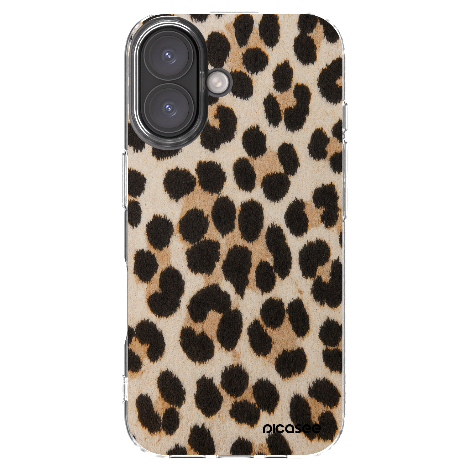 Picasee silikonski prozorni ovitek za Apple iPhone 16 - Brown Tiger