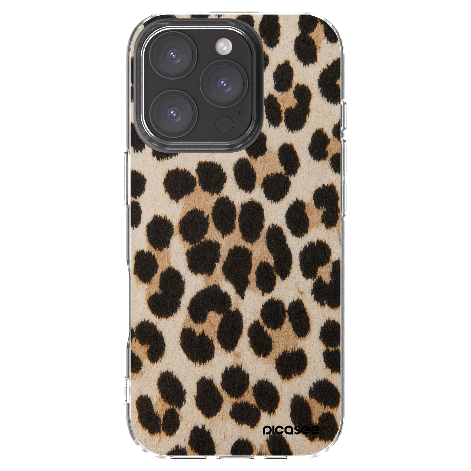 Picasee silikonski prozorni ovitek za Apple iPhone 16 Pro - Brown Tiger