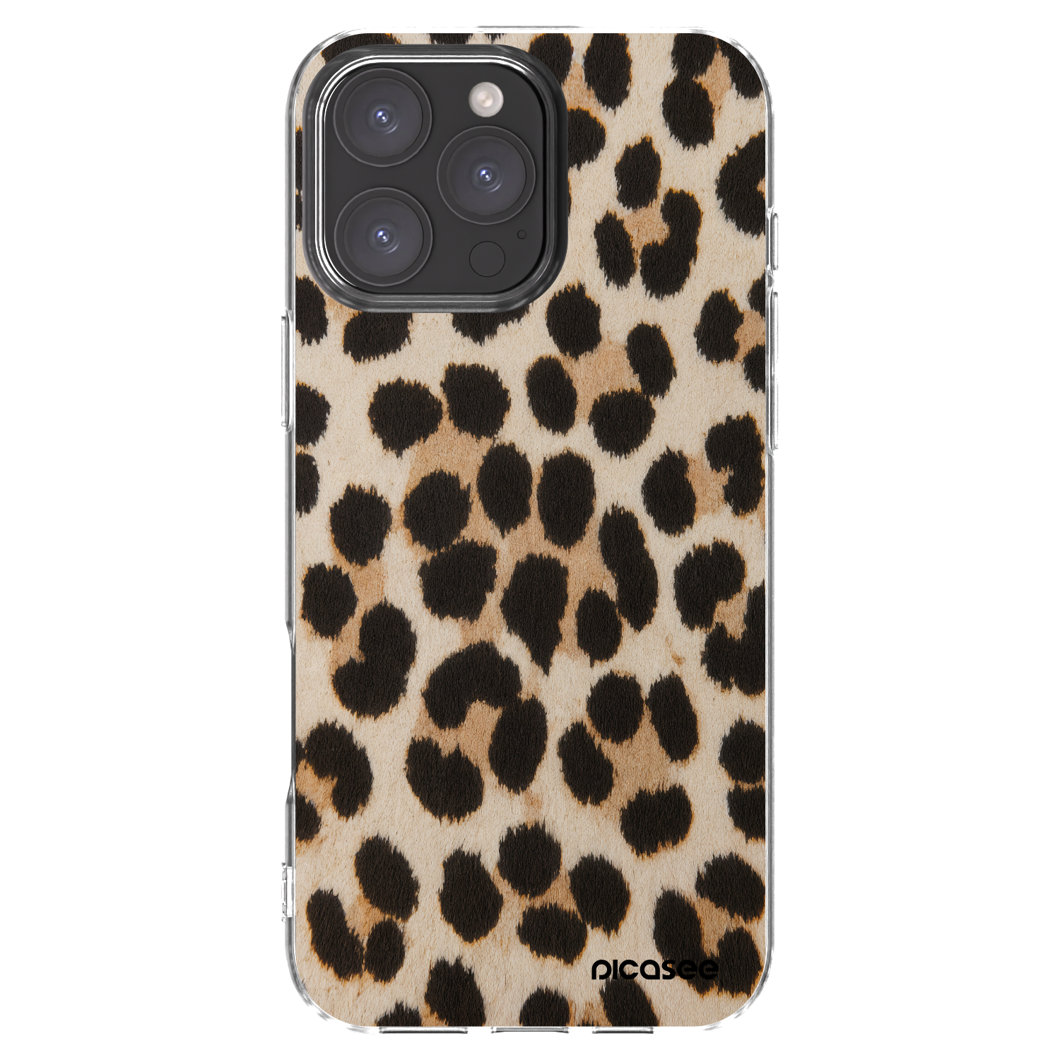 Picasee silikonski prozorni ovitek za Apple iPhone 16 Pro Max - Brown Tiger
