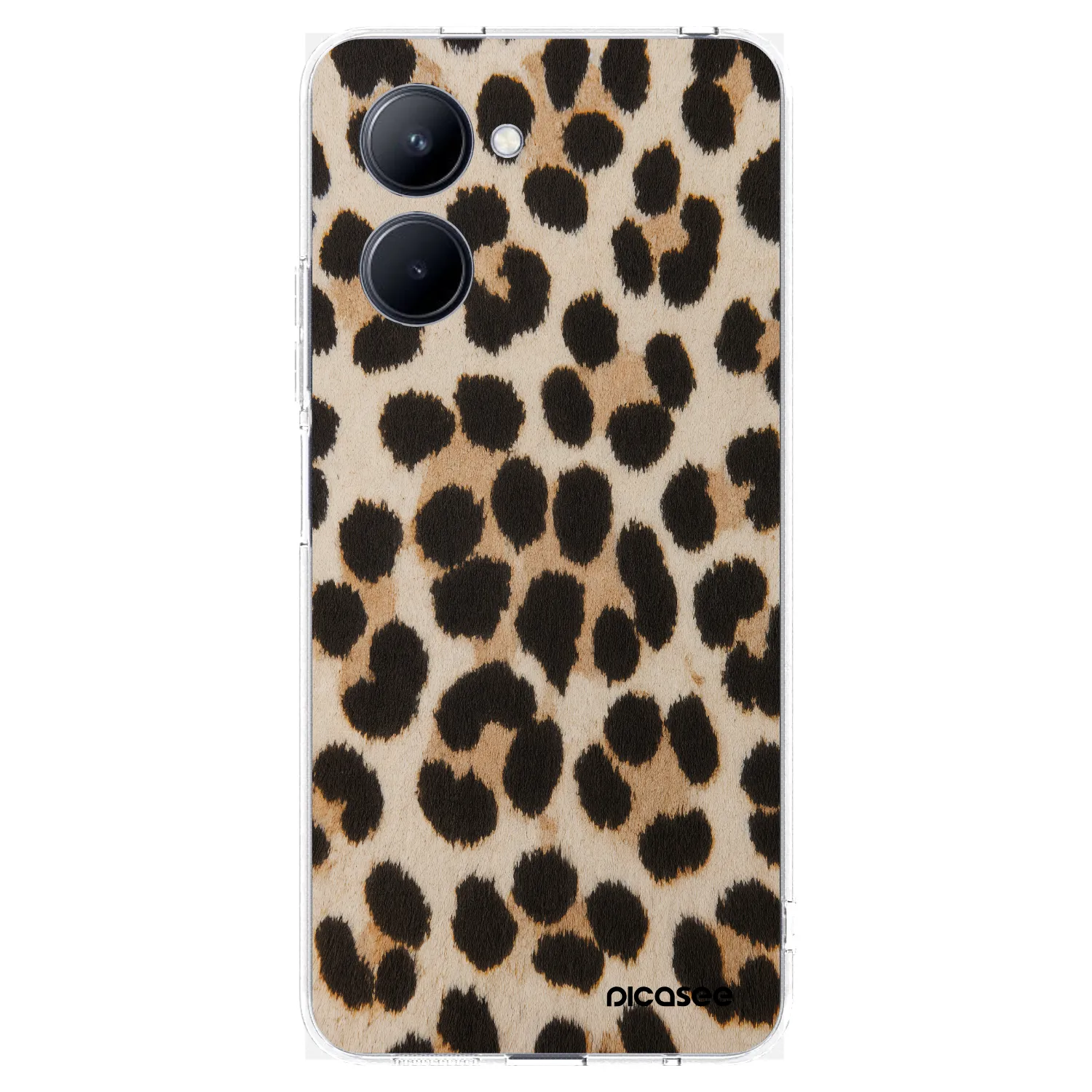 Picasee silikonski prozorni ovitek za Realme C33 (2023) - Brown Tiger