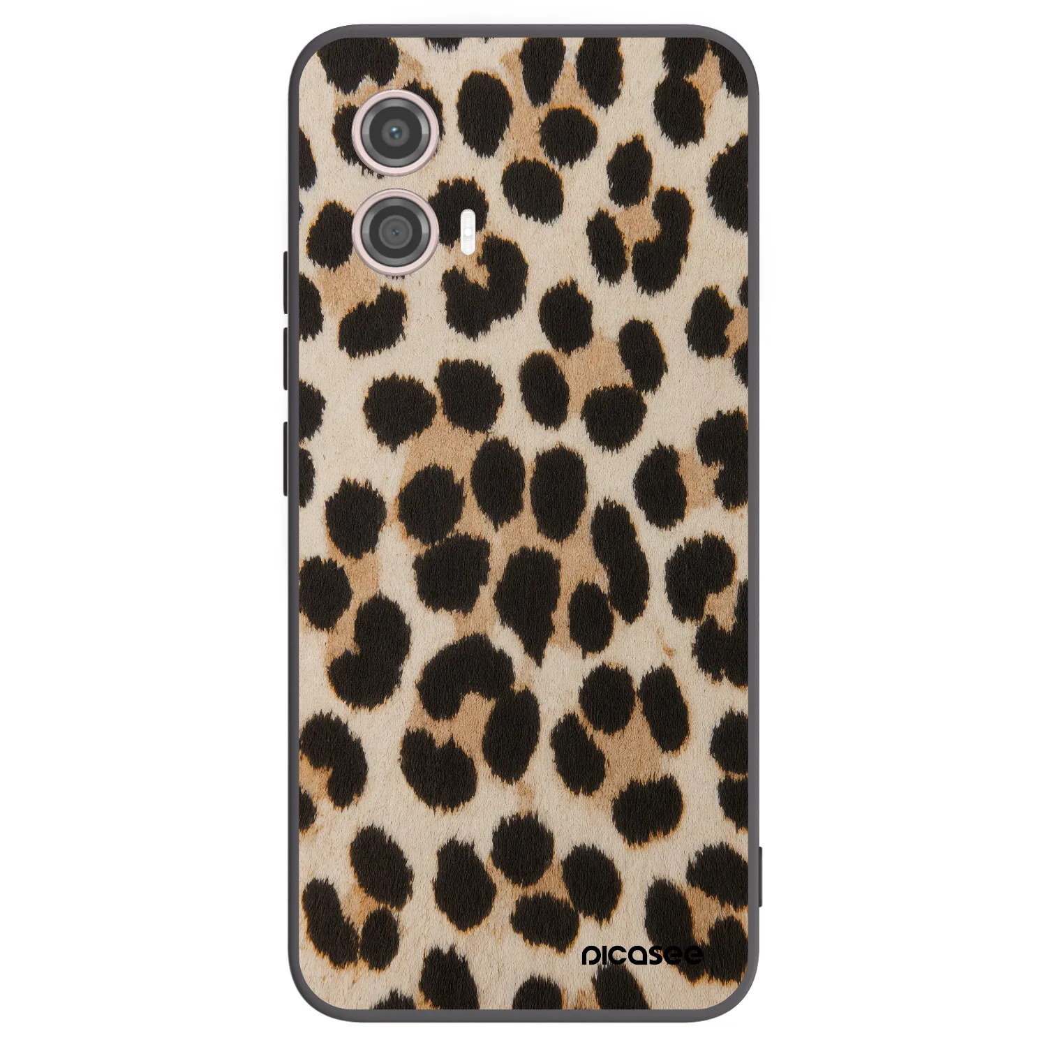 Picasee silikonski črni ovitek za Motorola Moto G53 5G - Brown Tiger