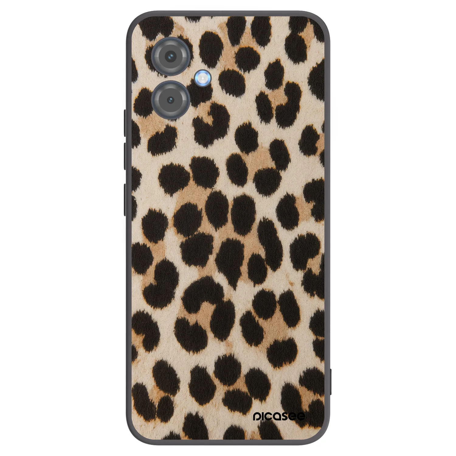 Picasee silikonski črni ovitek za Motorola Moto G14 - Brown Tiger
