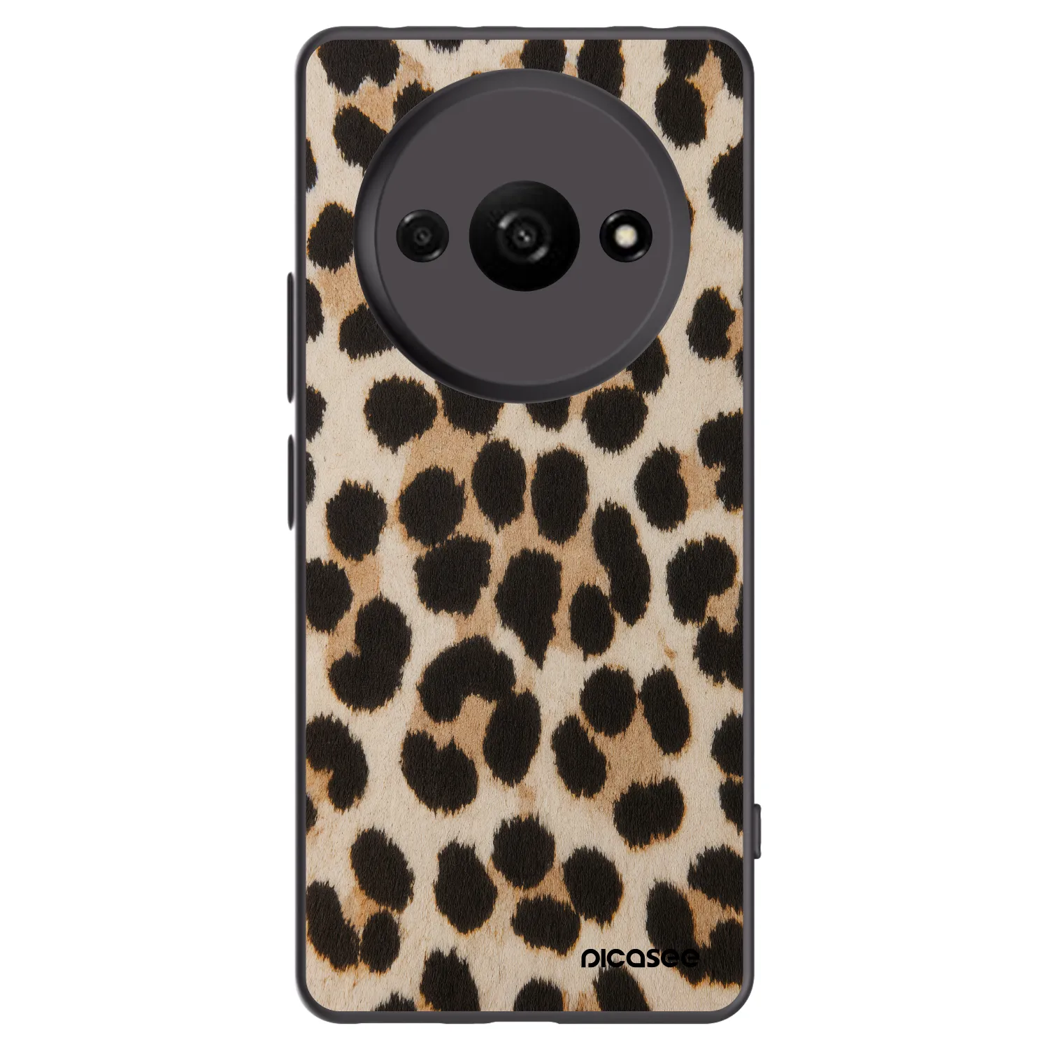 Picasee silikonski črni ovitek za Xiaomi Redmi A3 - Brown Tiger