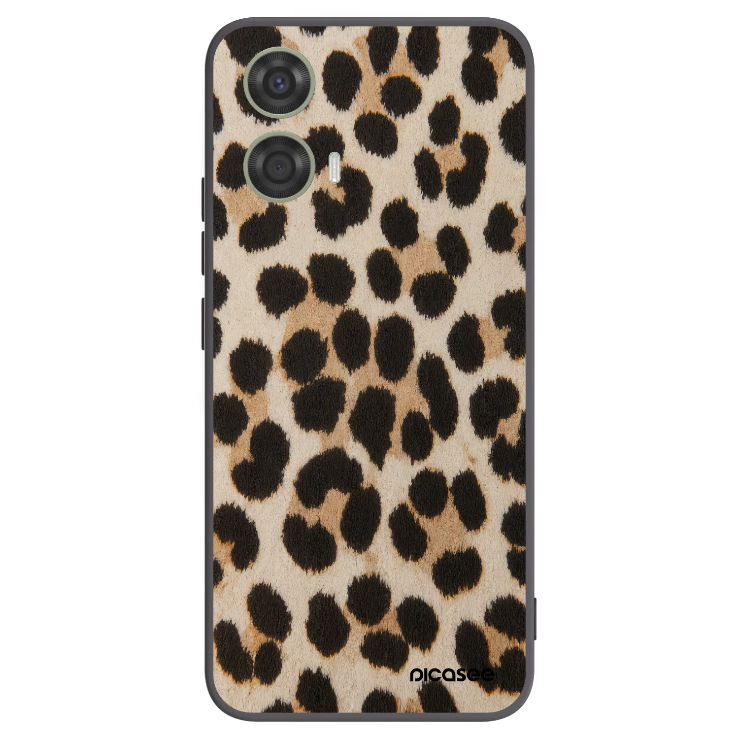 Picasee silikonski črni ovitek za Motorola Moto G24 - Brown Tiger