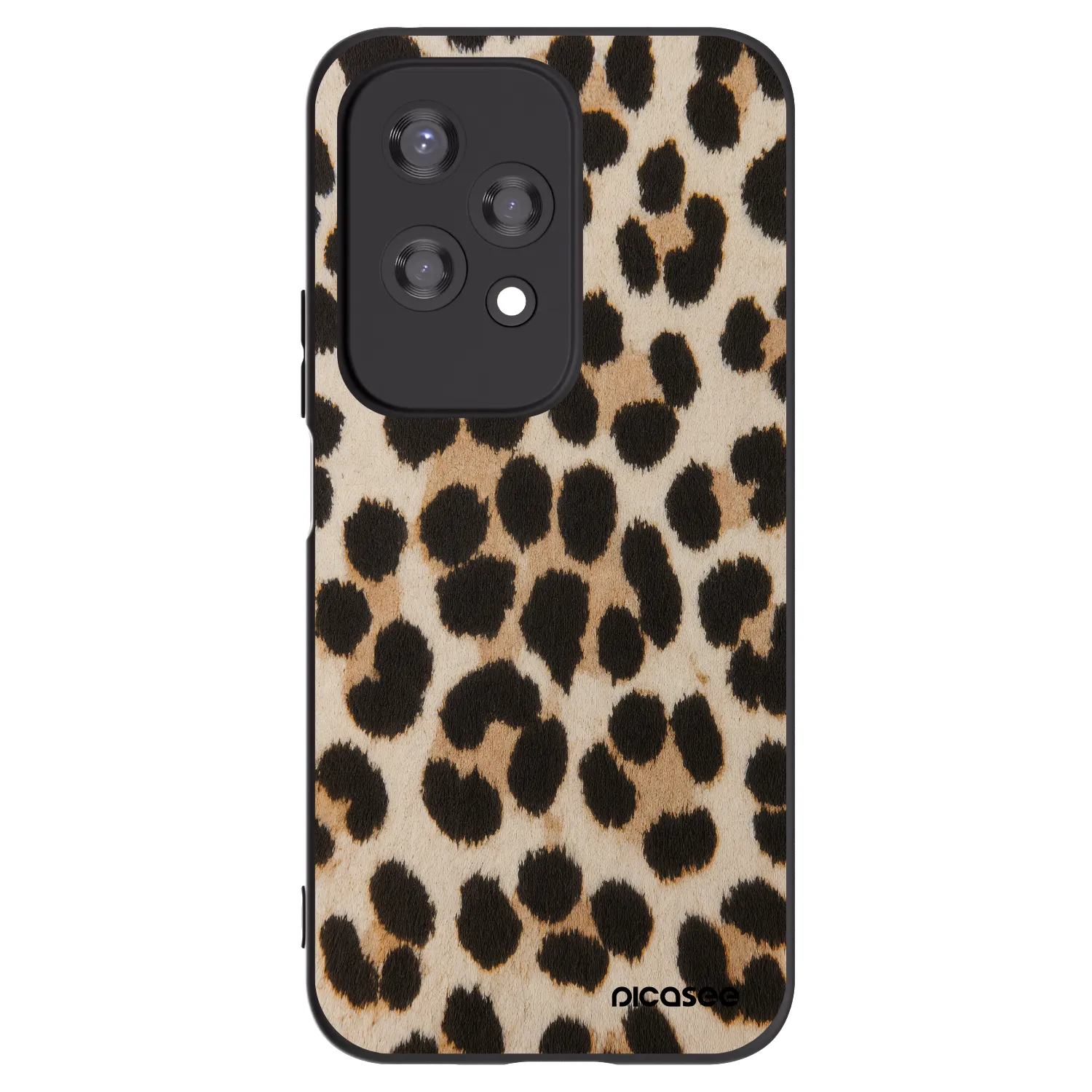 Picasee silikonski črni ovitek za Honor 200 Lite - Brown Tiger