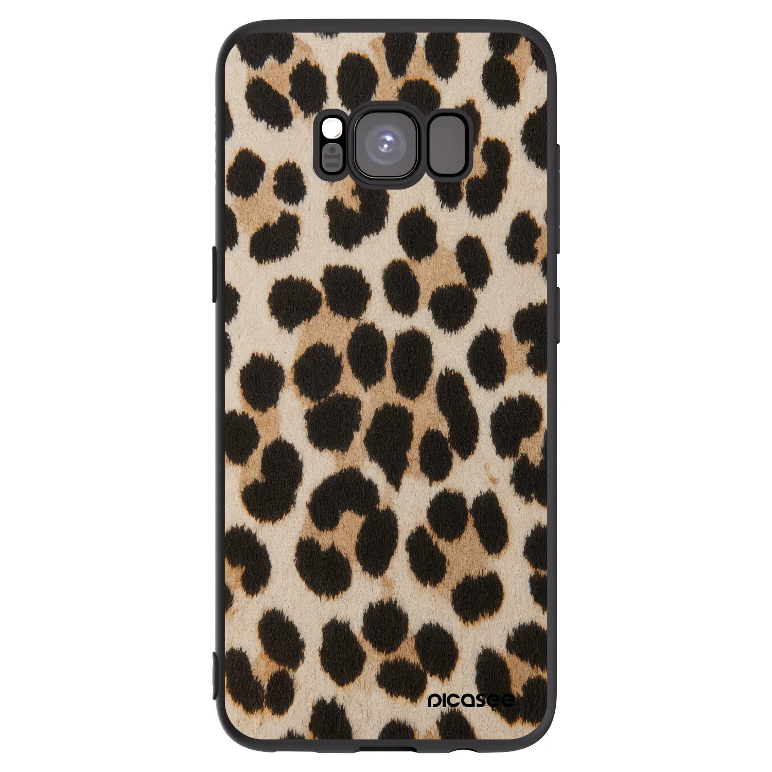 Picasee silikonski črni ovitek za Samsung Galaxy S8 G950F - Brown Tiger