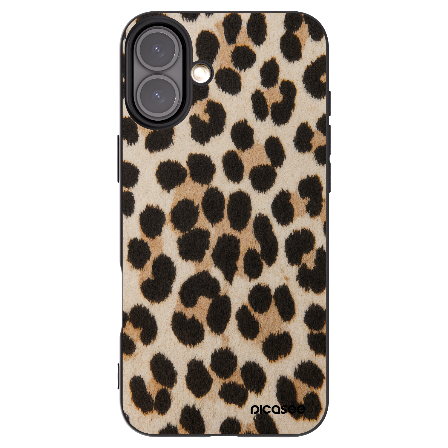 Picasee silikonski črni ovitek za Apple iPhone 16 Plus - Brown Tiger