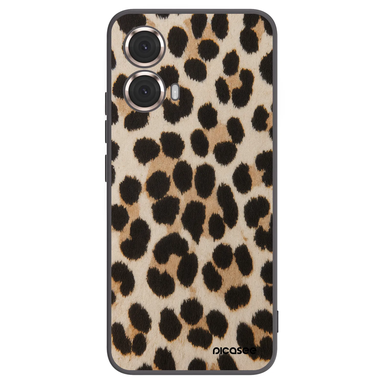 Picasee silikonski črni ovitek za Motorola Moto G85 - Brown Tiger