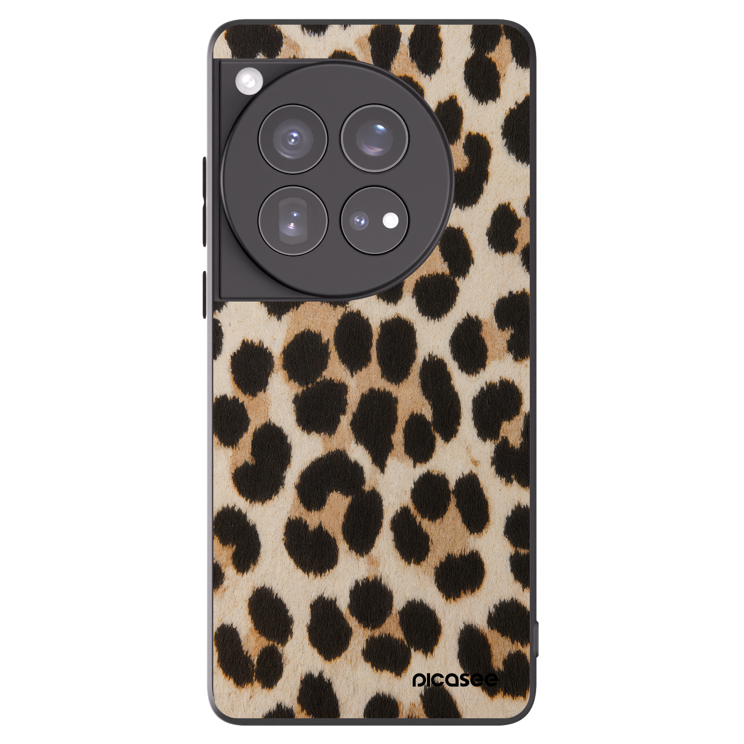 Picasee silikonski črni ovitek za OnePlus 12 5G - Brown Tiger