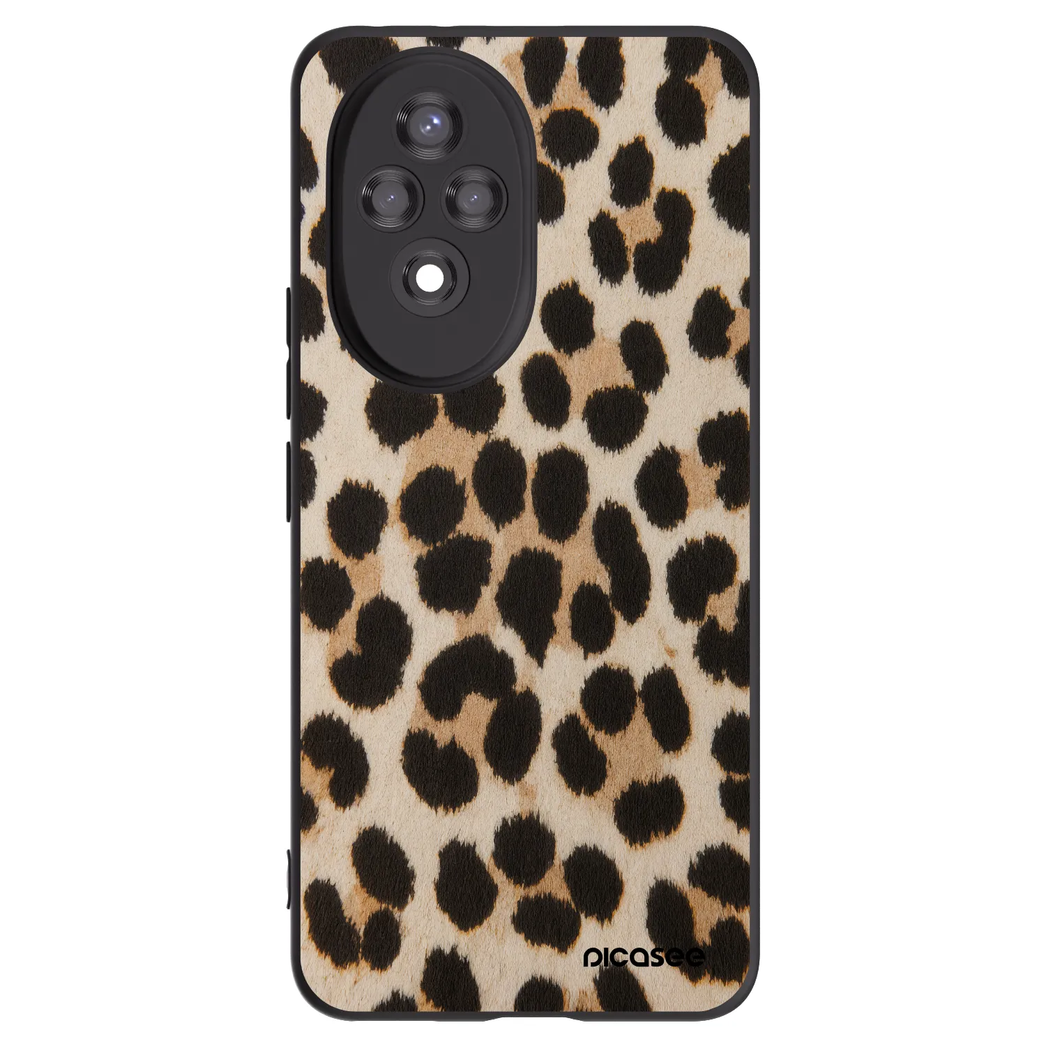 Picasee silikonski črni ovitek za Honor 200 Pro 5G - Brown Tiger