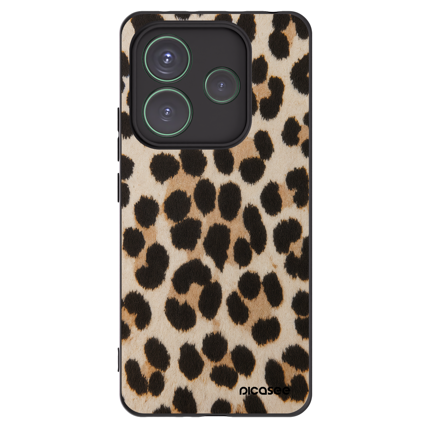Picasee silikonski črni ovitek za Xiaomi Redmi Note 14 5G - Brown Tiger