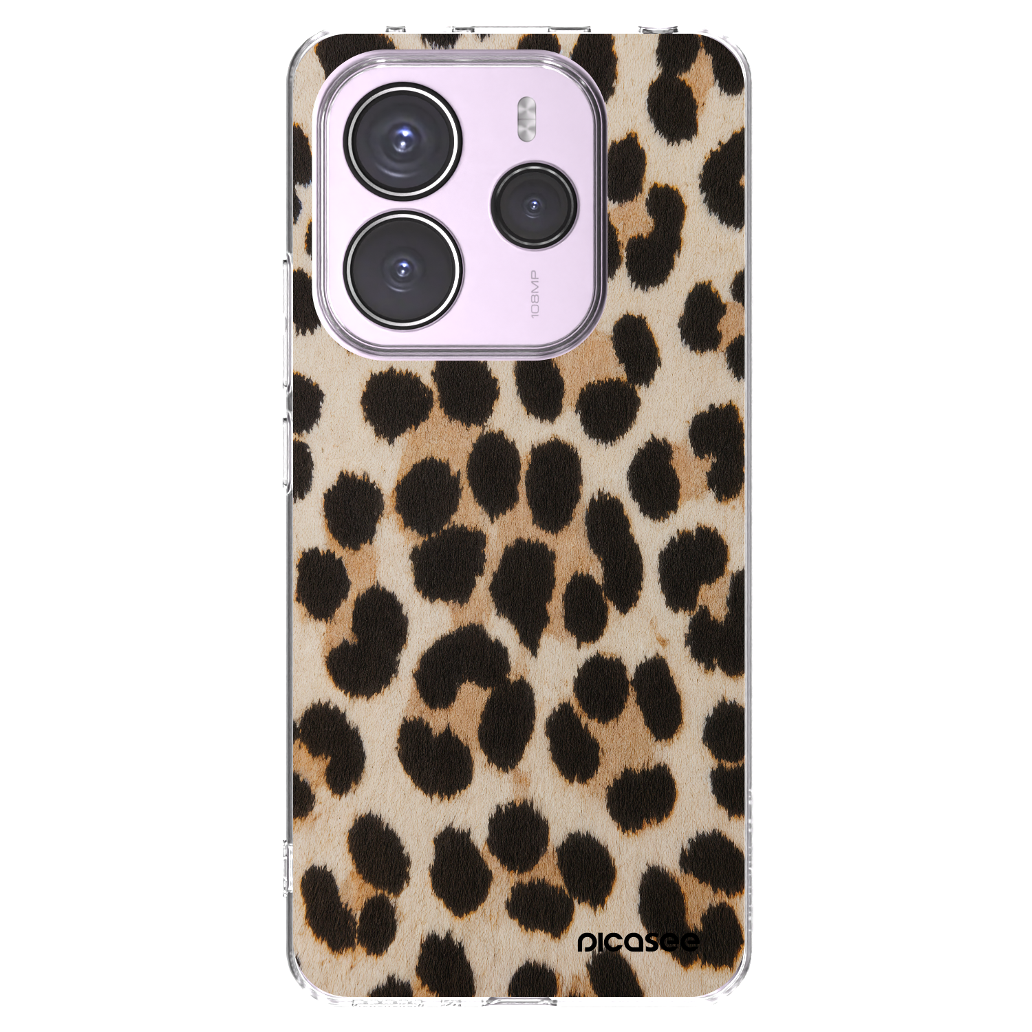 Picasee silikonski prozorni ovitek za Xiaomi Redmi Note 14 5G - Brown Tiger