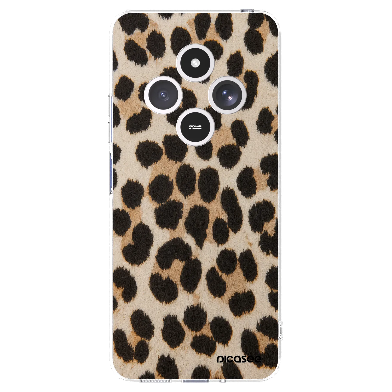 Picasee silikonski prozorni ovitek za Xiaomi Redmi 14C - Brown Tiger