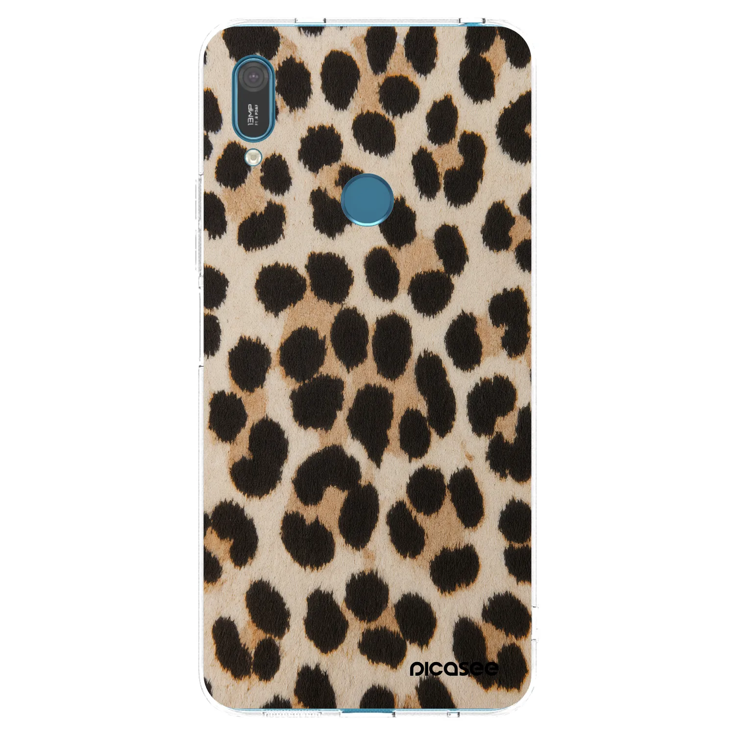 Picasee silikonski prozorni ovitek za Huawei Y7 2019 - Brown Tiger
