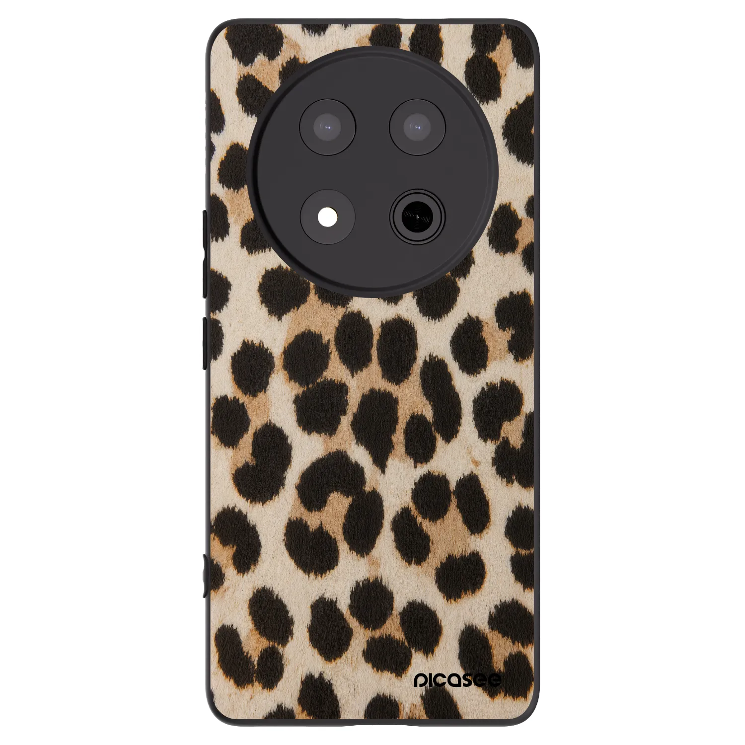 Picasee silikonski črni ovitek za Honor Magic7 Lite 5G - Brown Tiger