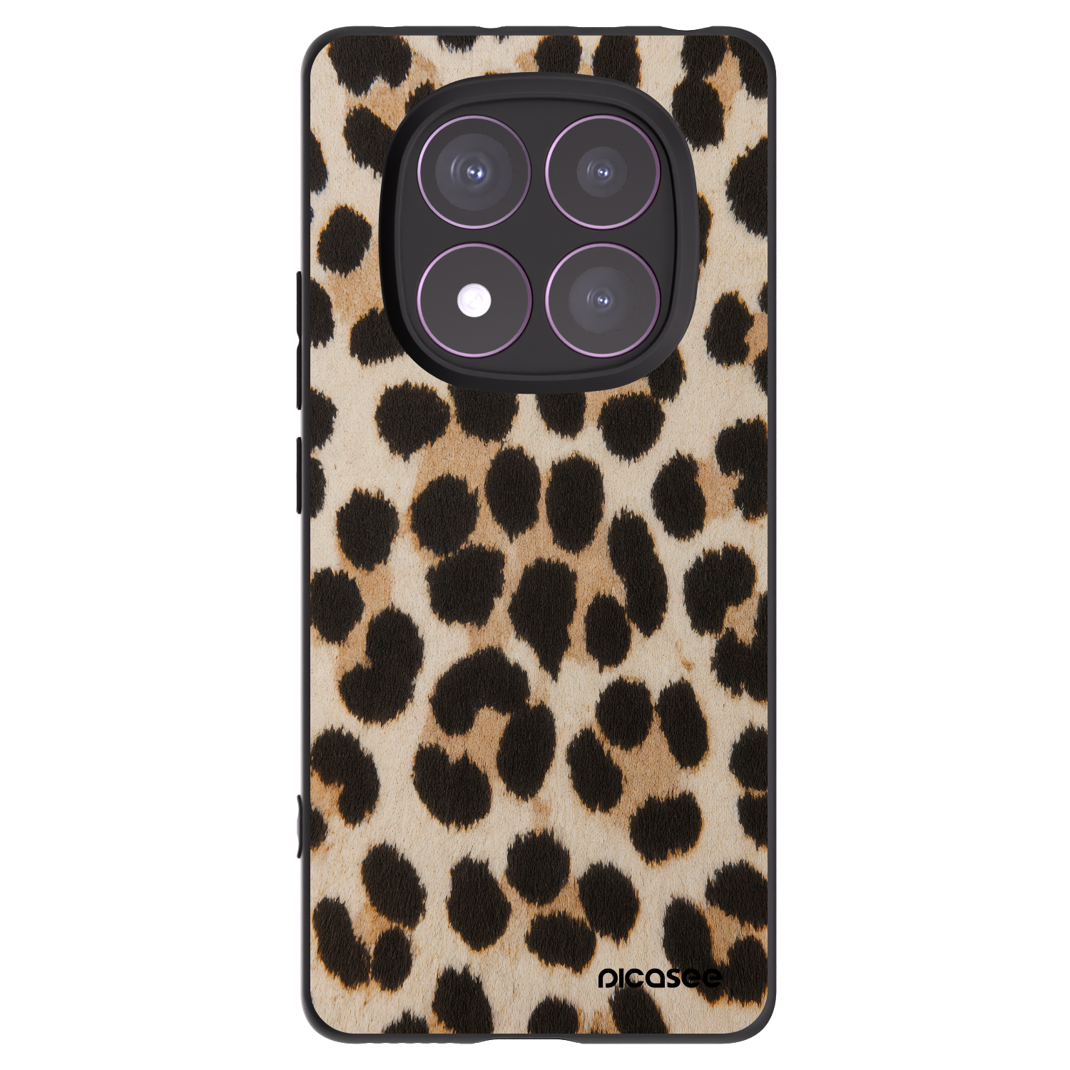 Picasee silikonski črni ovitek za Xiaomi Redmi Note 14 Pro 4G - Brown Tiger