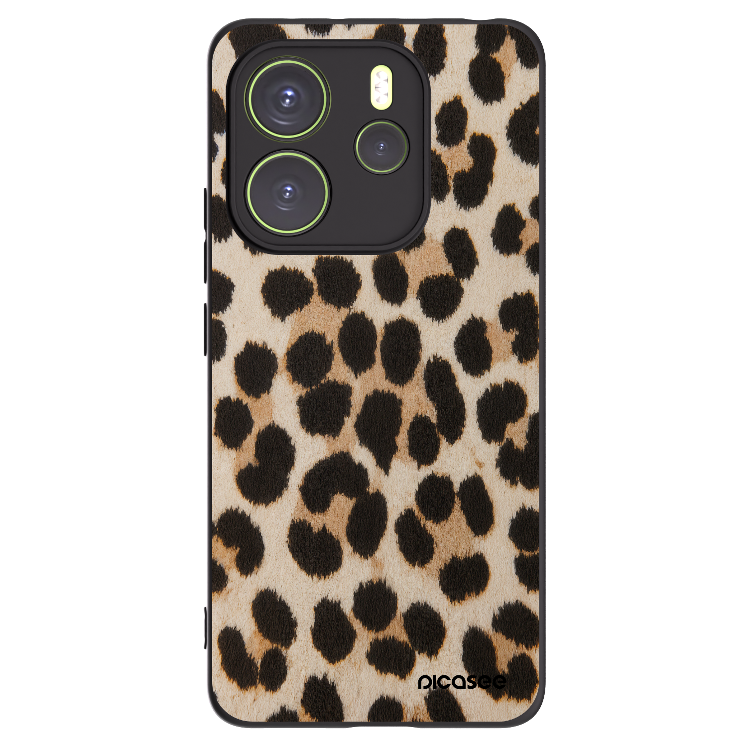 Picasee silikonski črni ovitek za Xiaomi Redmi Note 14 4G - Brown Tiger