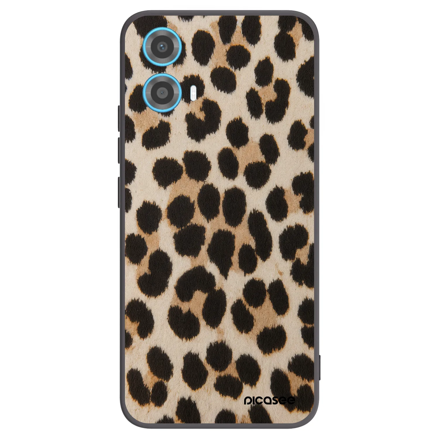 Picasee silikonski črni ovitek za Motorola Moto G34 5G - Brown Tiger