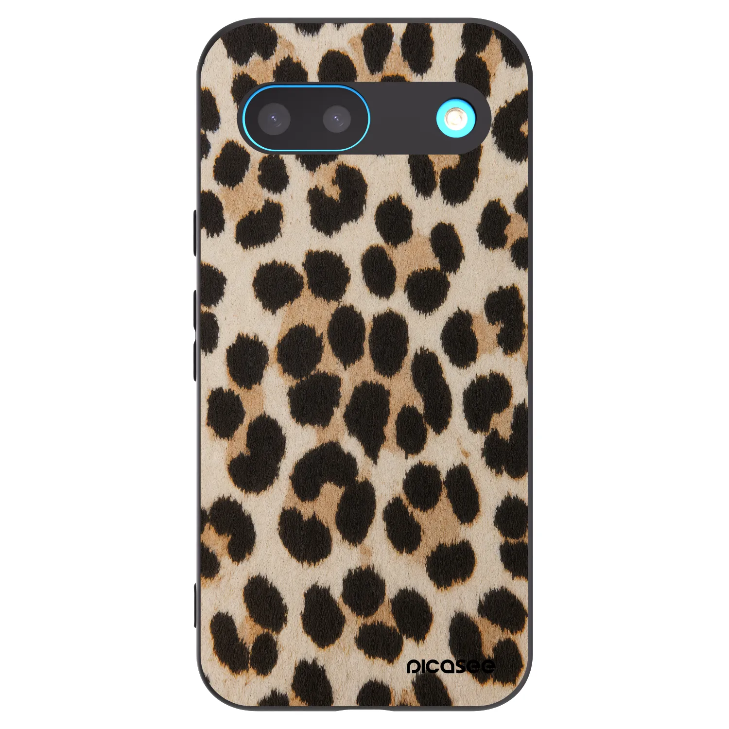 Picasee silikonski črni ovitek za Google Pixel 8 - Brown Tiger