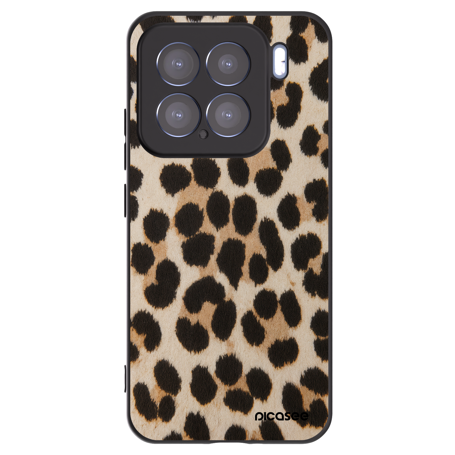 Picasee silikonski črni ovitek za Xiaomi 15 - Brown Tiger