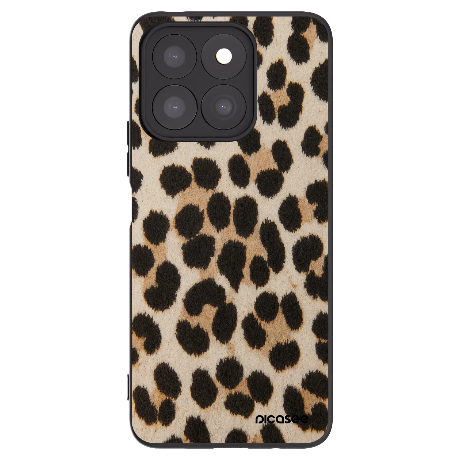 Picasee silikonski črni ovitek za Honor X8c - Brown Tiger