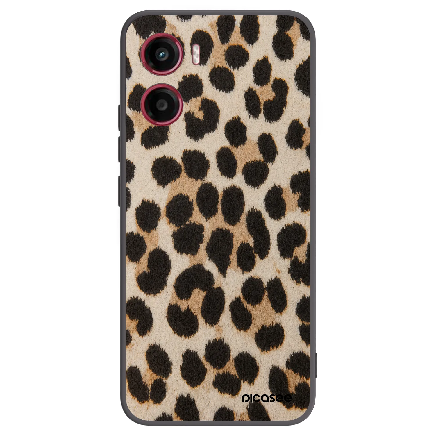 Picasee silikonski črni ovitek za Motorola Moto G05 - Brown Tiger
