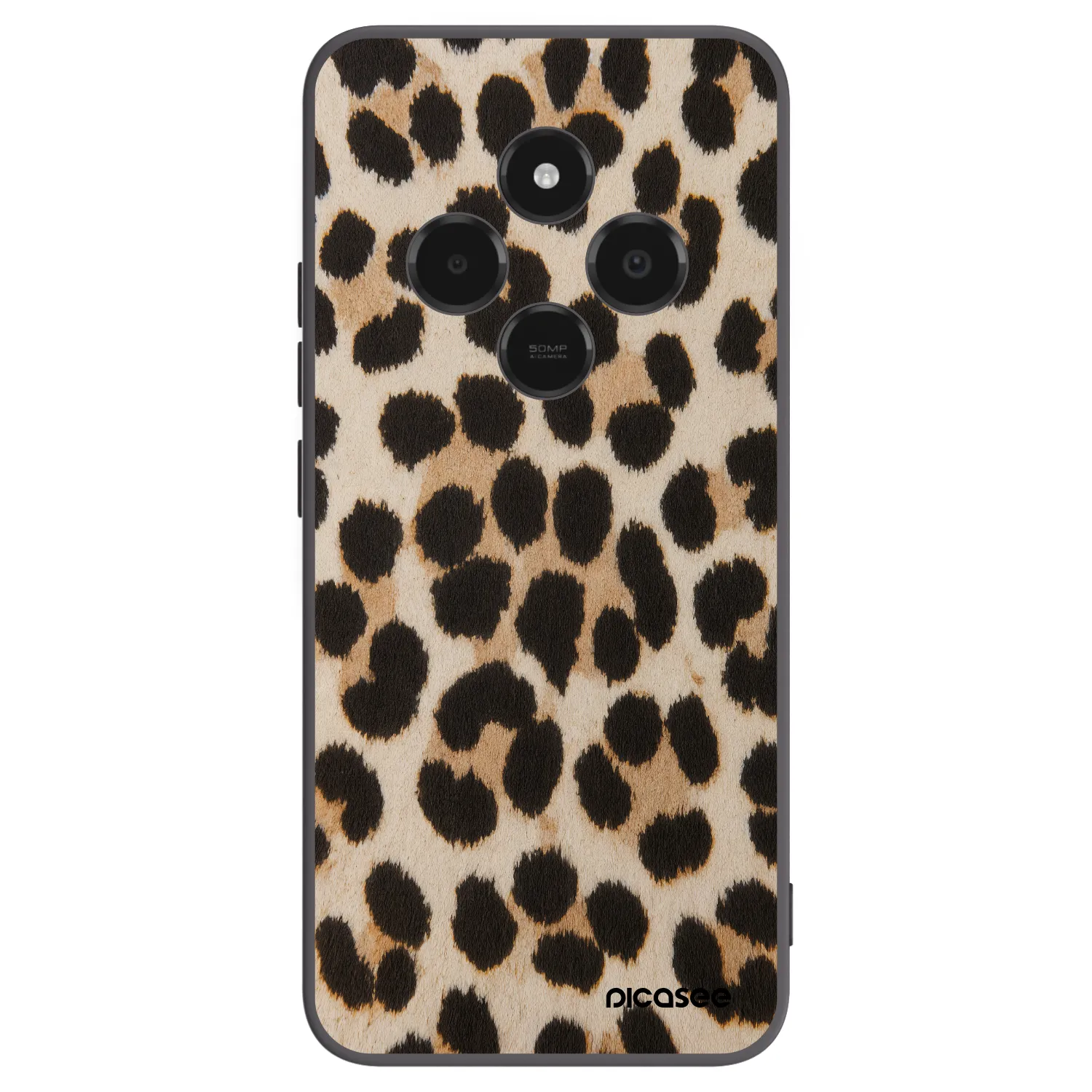 Picasee silikonski črni ovitek za Xiaomi Poco C75 - Brown Tiger