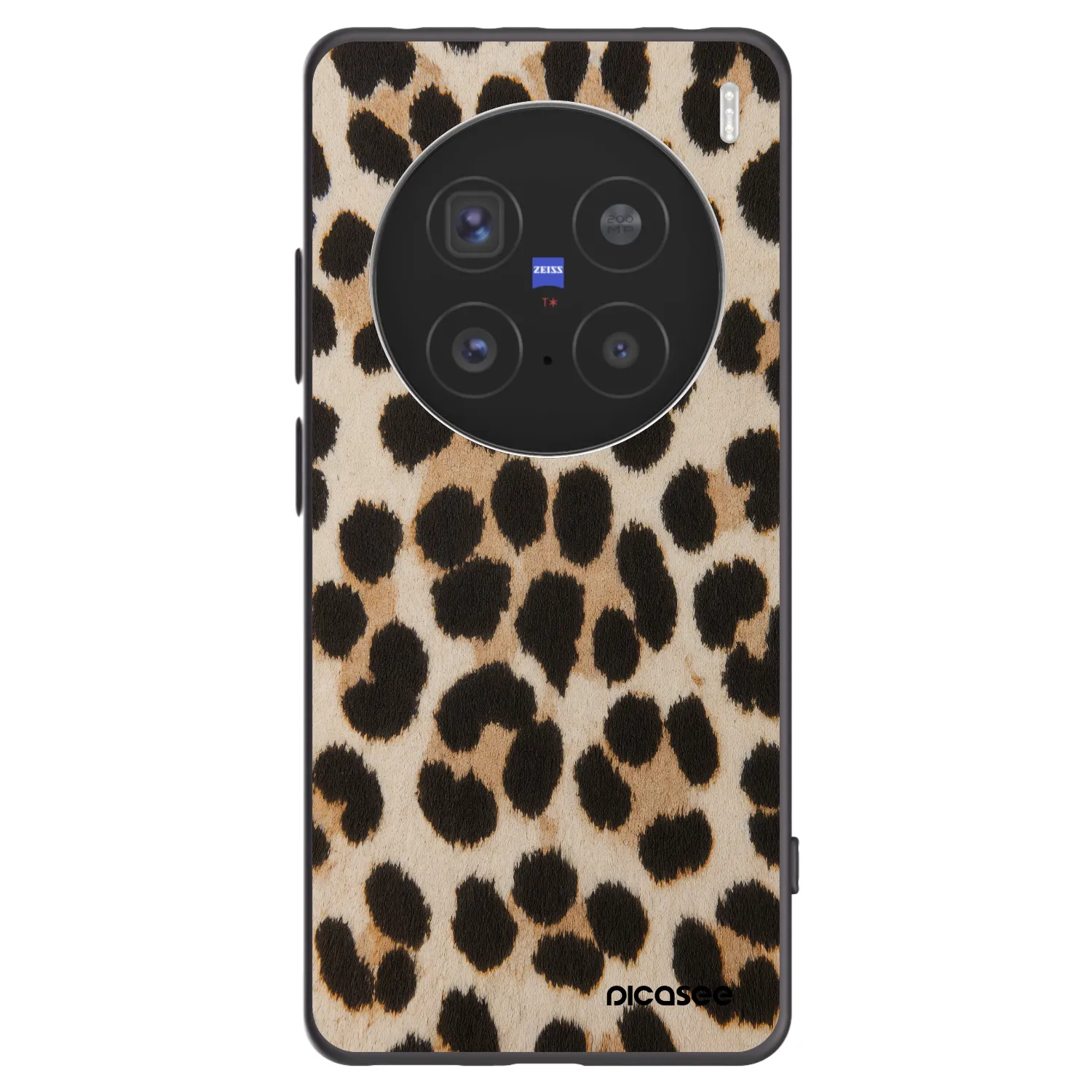 Picasee silikonski črni ovitek za Vivo X200 Pro - Brown Tiger