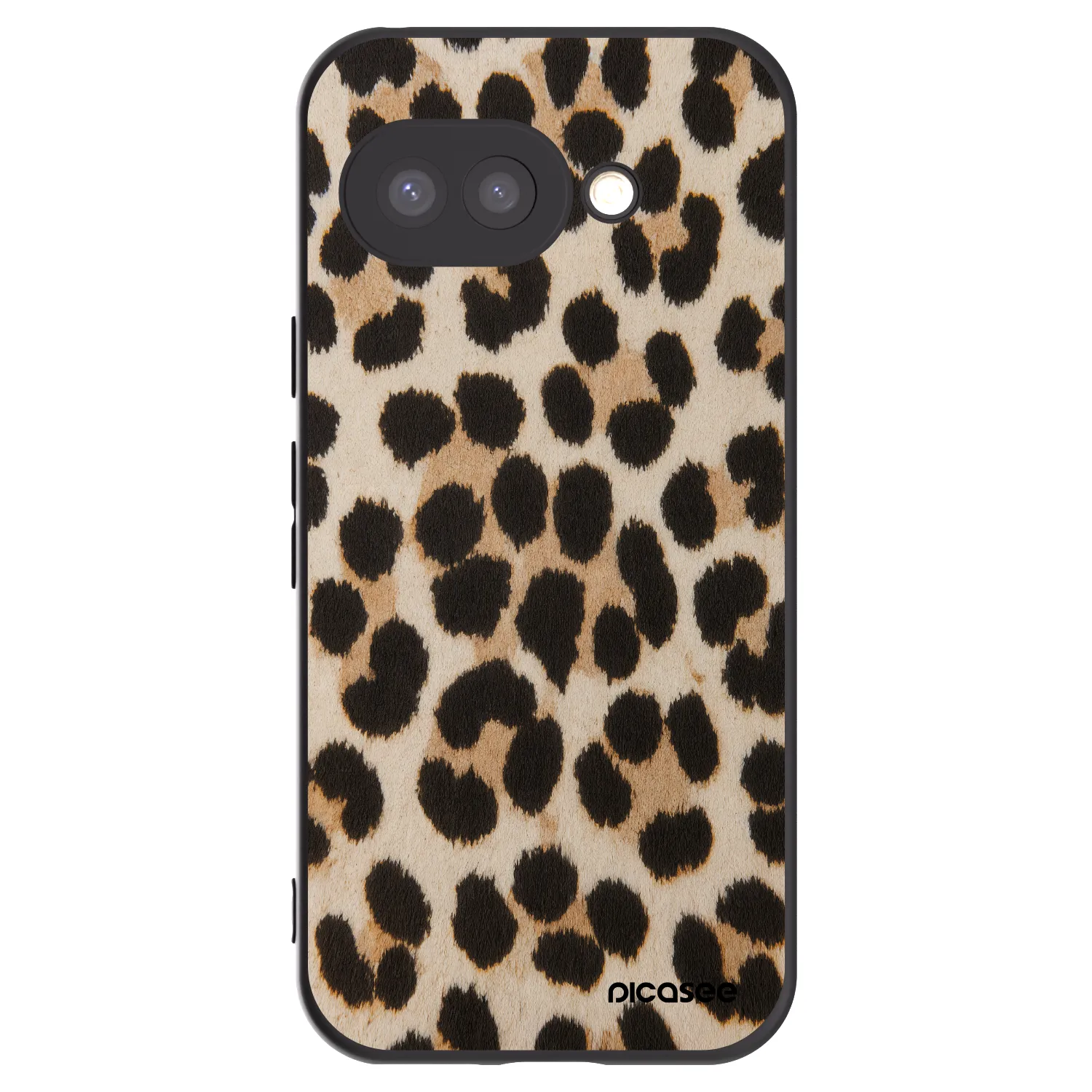 Picasee silikonski črni ovitek za Google Pixel 9a - Brown Tiger