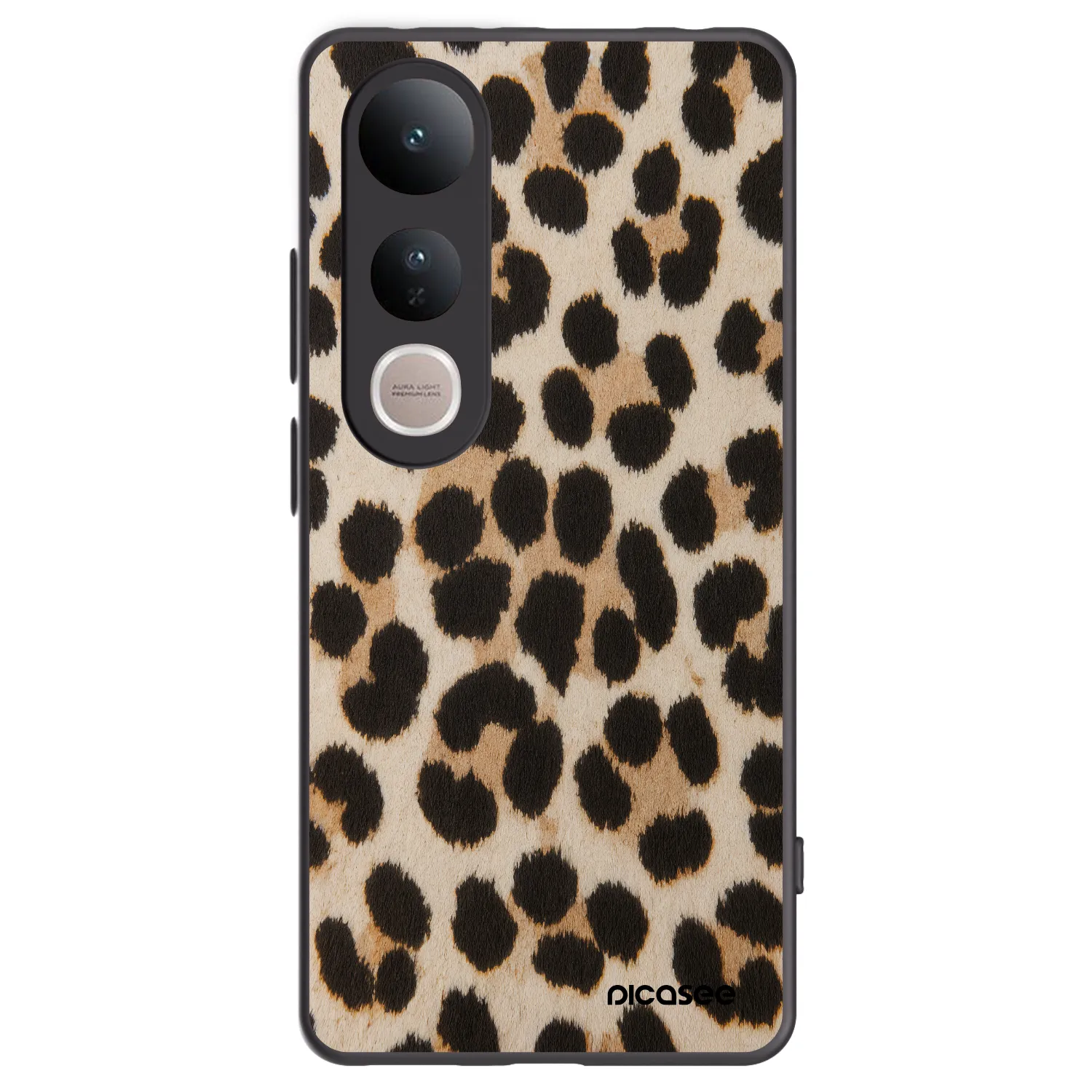Picasee silikonski črni ovitek za Vivo V50 Lite 5G - Brown Tiger