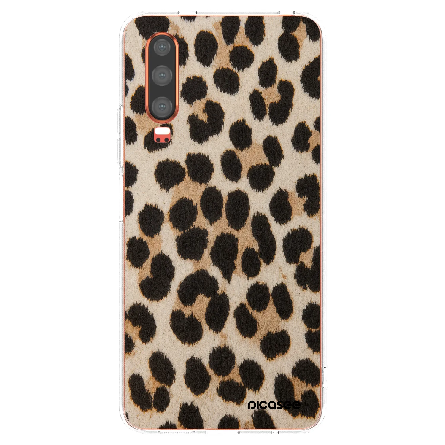 Picasee silikonski prozorni ovitek za Huawei P30 - Brown Tiger