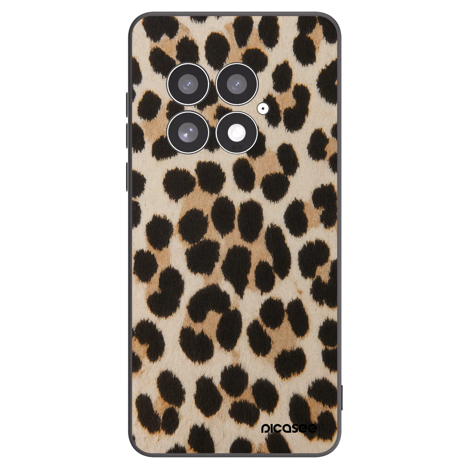 Picasee silikonski črni ovitek za OnePlus 13 5G - Brown Tiger