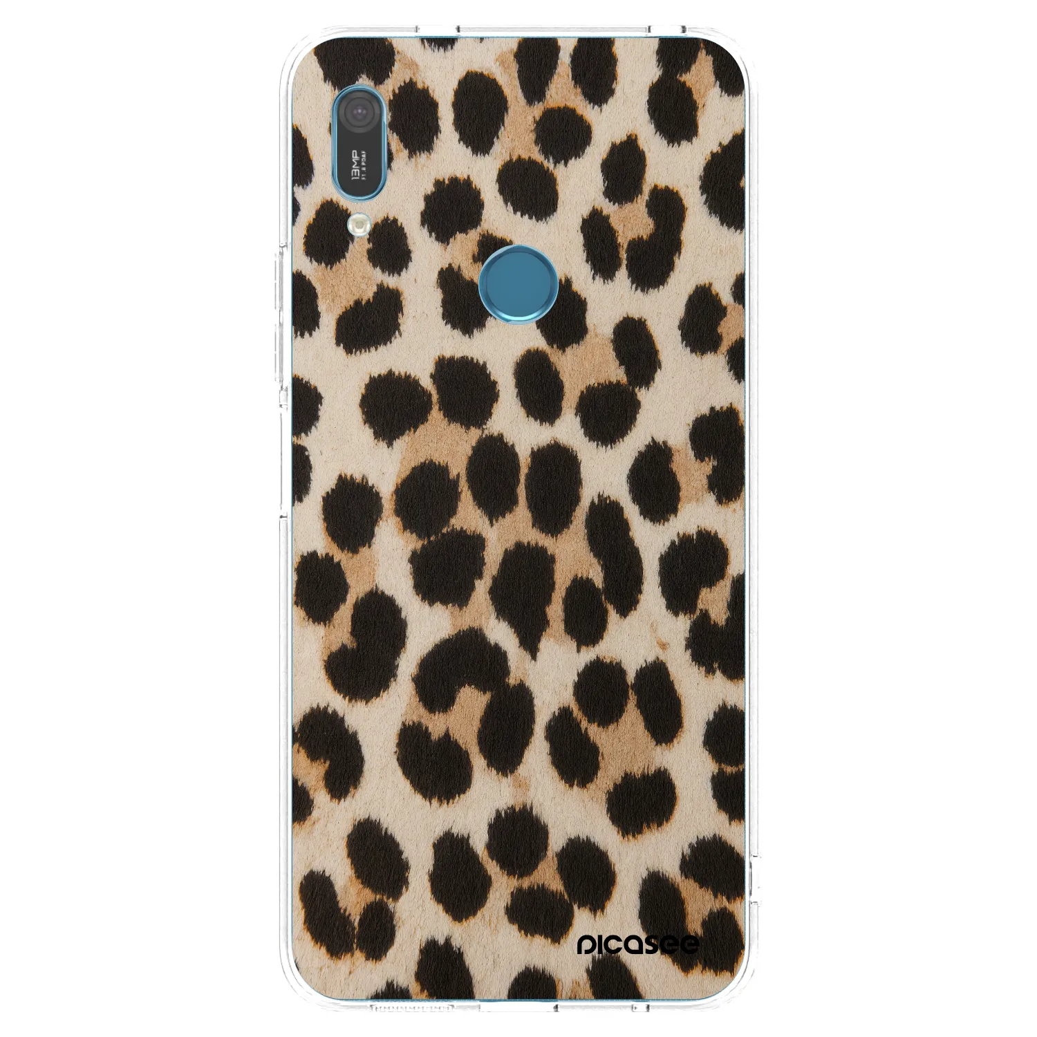 Picasee silikonski prozorni ovitek za Huawei Y6 2019 - Brown Tiger