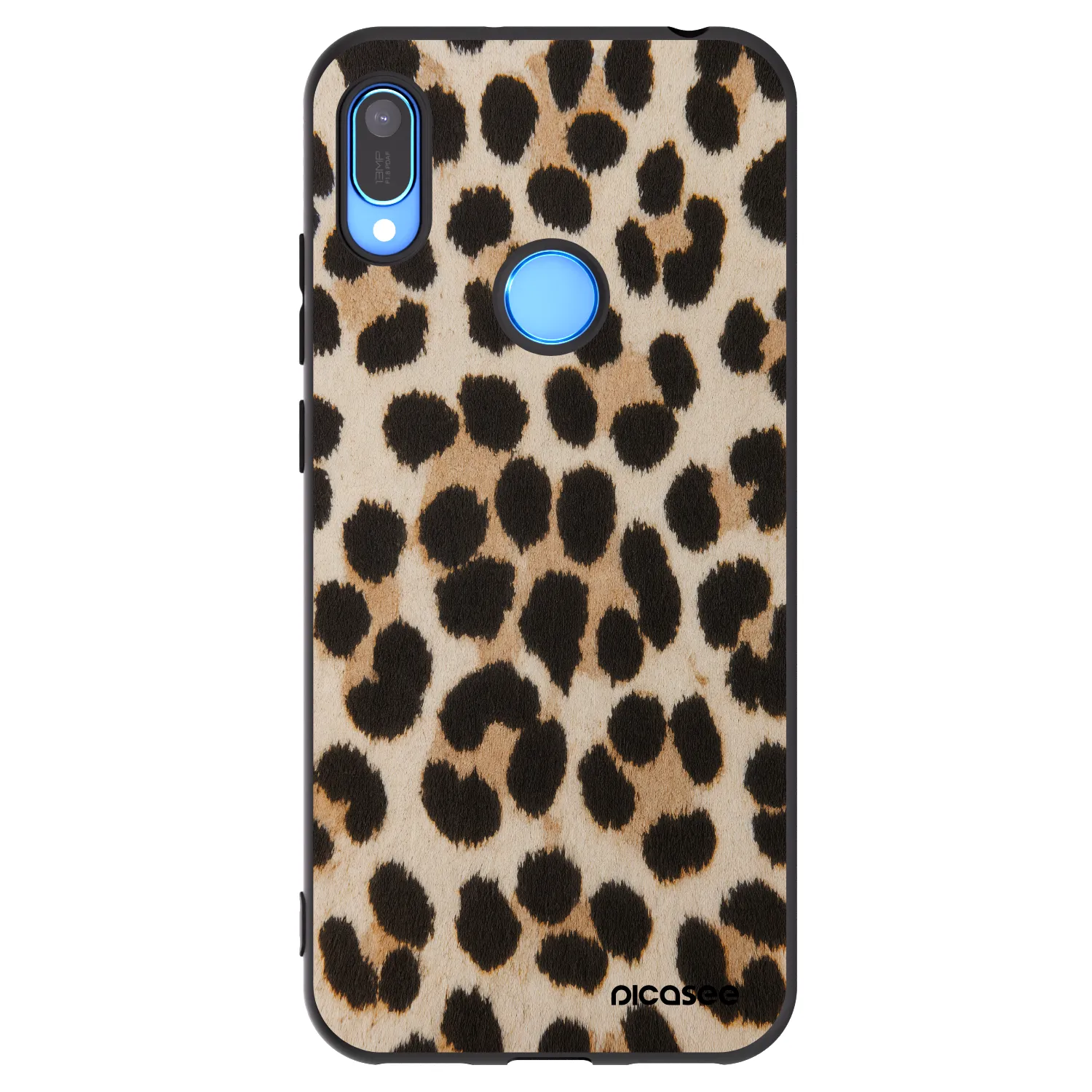 Picasee silikonski črni ovitek za Huawei Y6 2019 - Brown Tiger