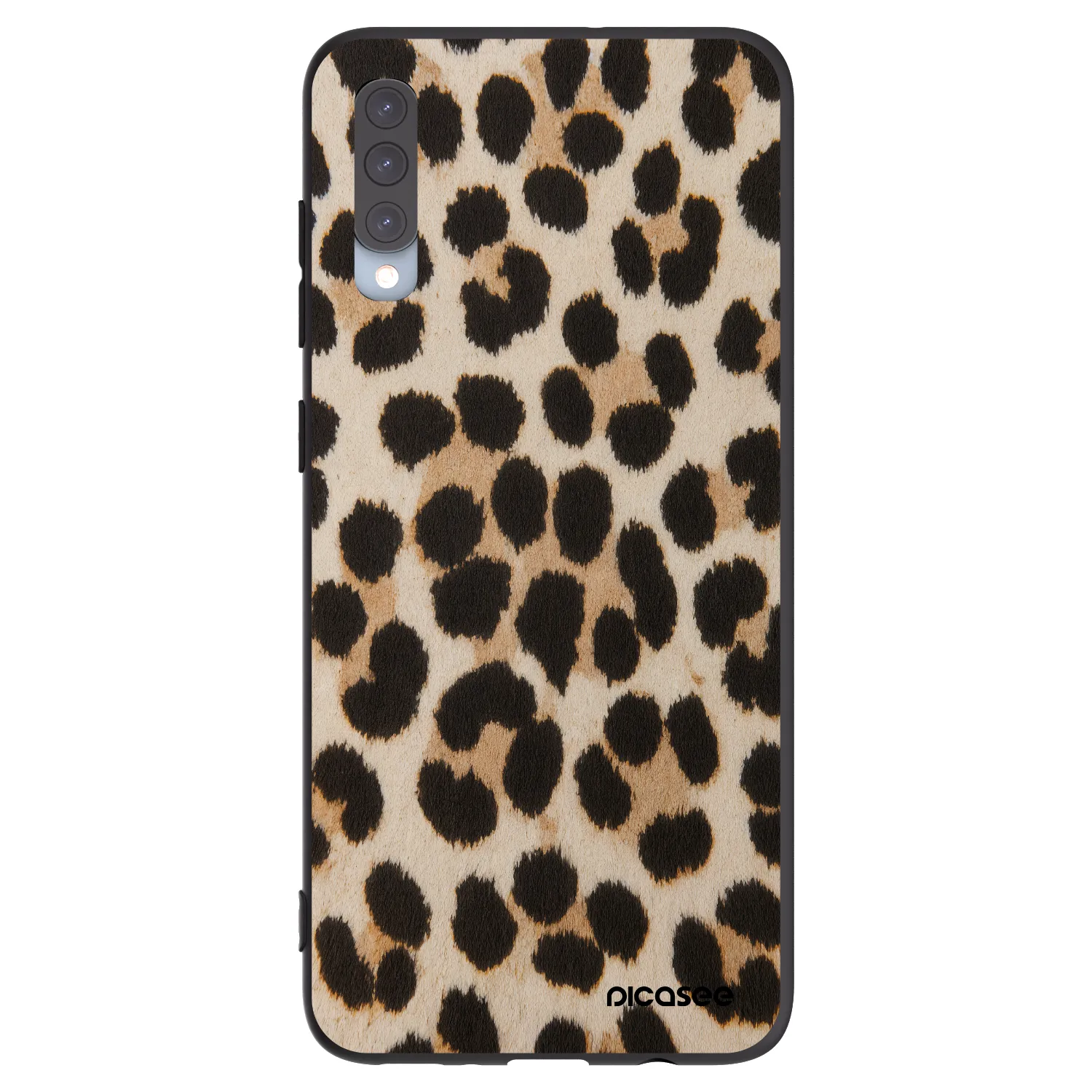 Picasee silikonski črni ovitek za Samsung Galaxy A70 A705F - Brown Tiger