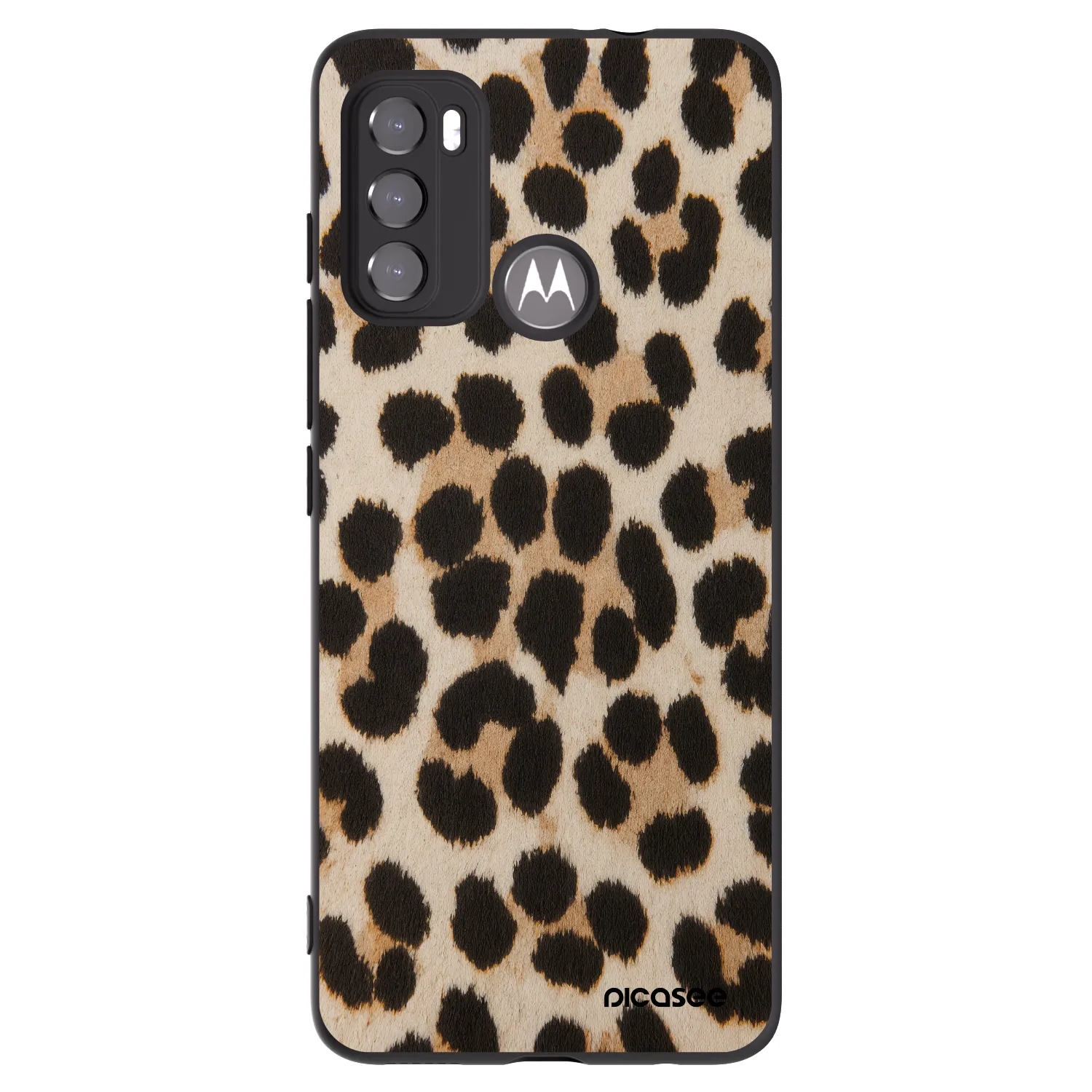 Picasee silikonski črni ovitek za Motorola Edge 60 5G - Brown Tiger