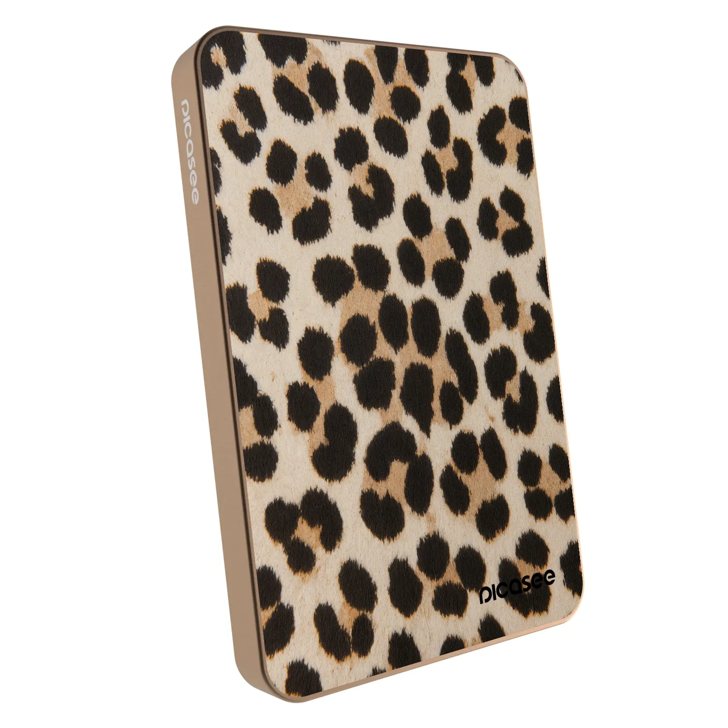 Picasee Prenosna baterija z MagSafe 5 000 mAh Zlati - Brown Tiger