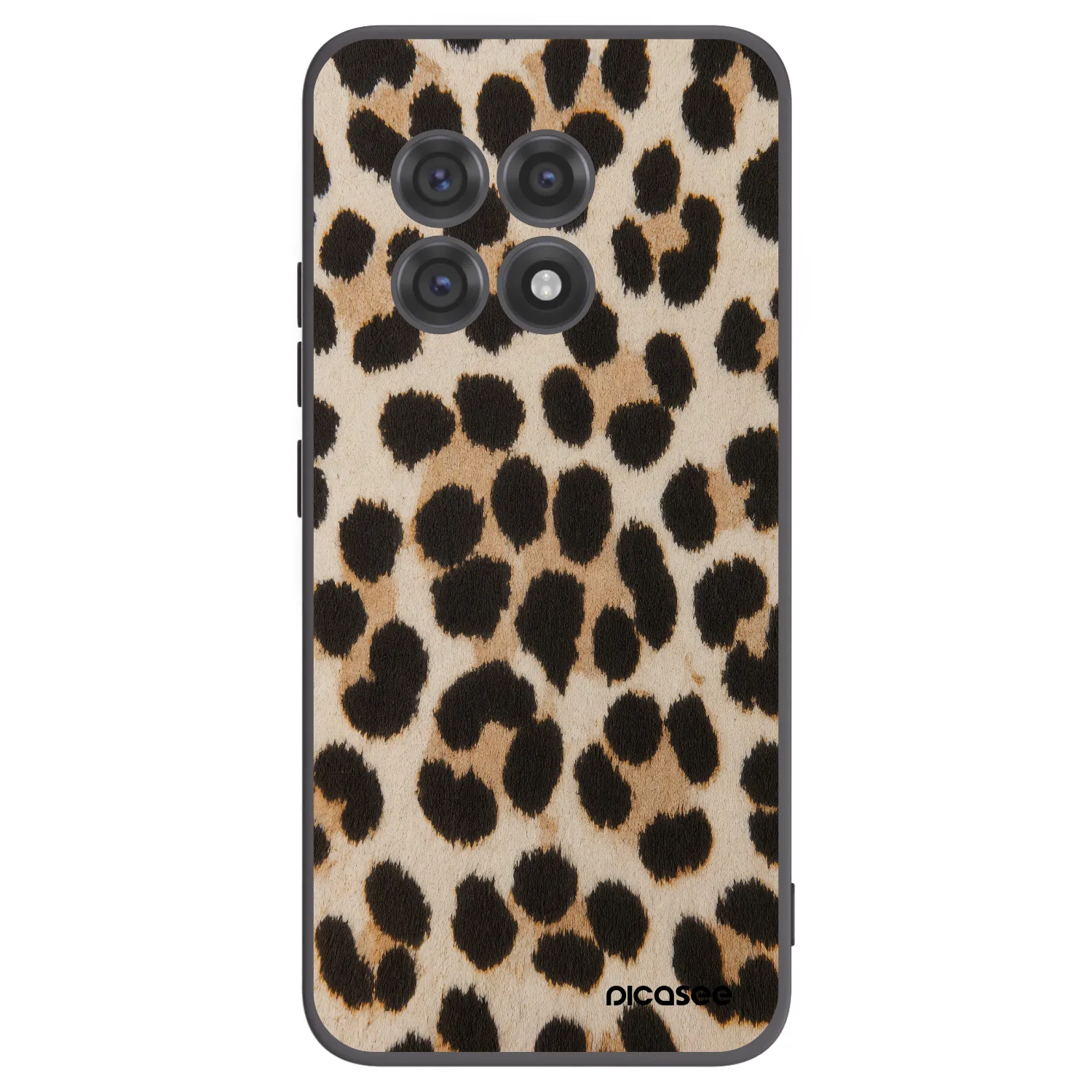 Picasee silikonski črni ovitek za OnePlus 13R 5G - Brown Tiger