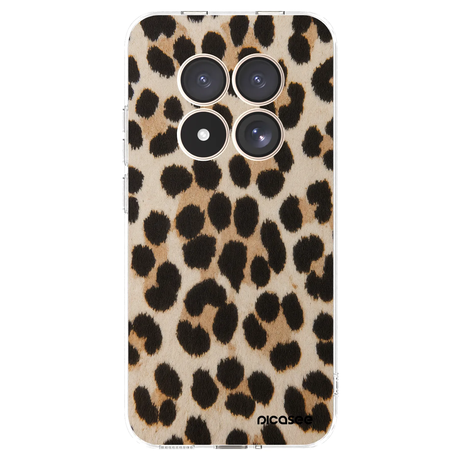 Picasee silikonski prozorni ovitek za Xiaomi Redmi Note 15 Pro 4G - Brown Tiger