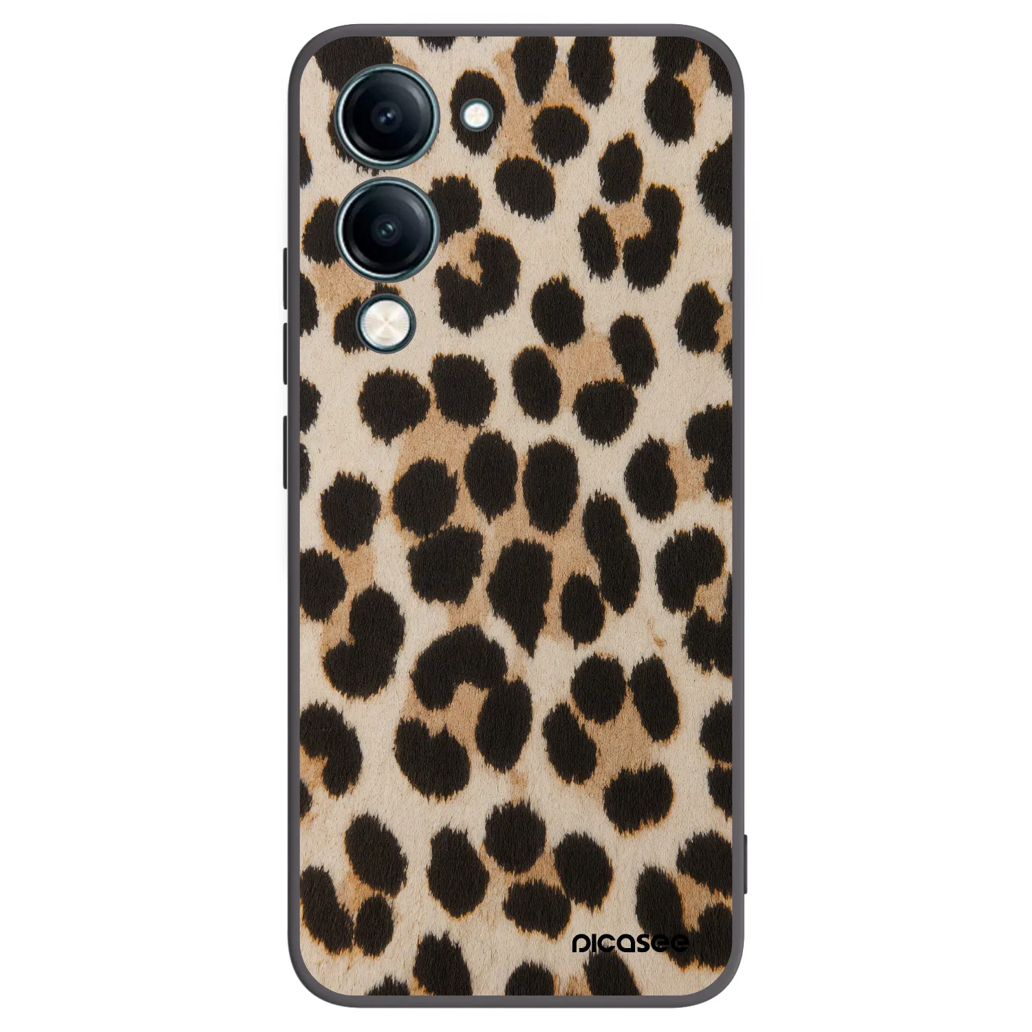 Picasee silikonski črni ovitek za Vivo Y29s 5G - Brown Tiger