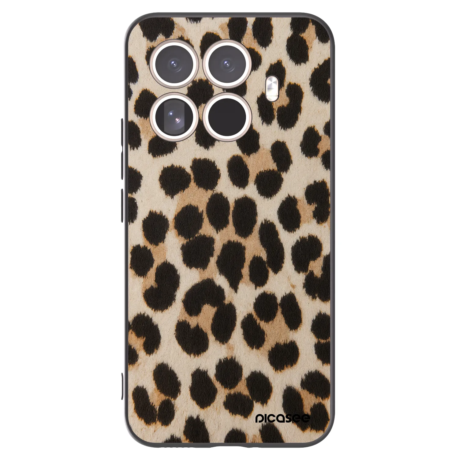 Picasee silikonski črni ovitek za Xiaomi 15T Pro - Brown Tiger