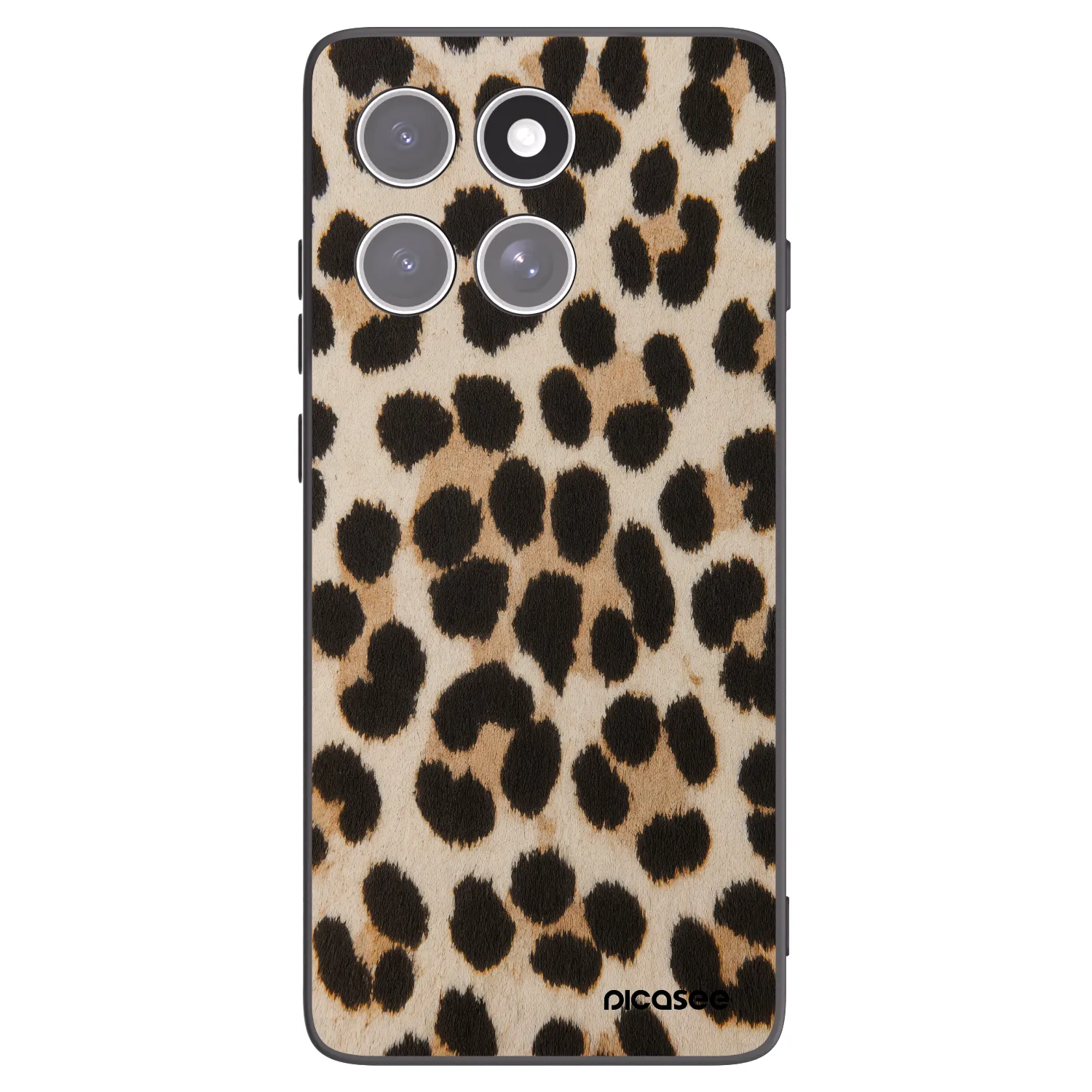 Picasee silikonski črni ovitek za Motorola Edge 60 Fusion - Brown Tiger