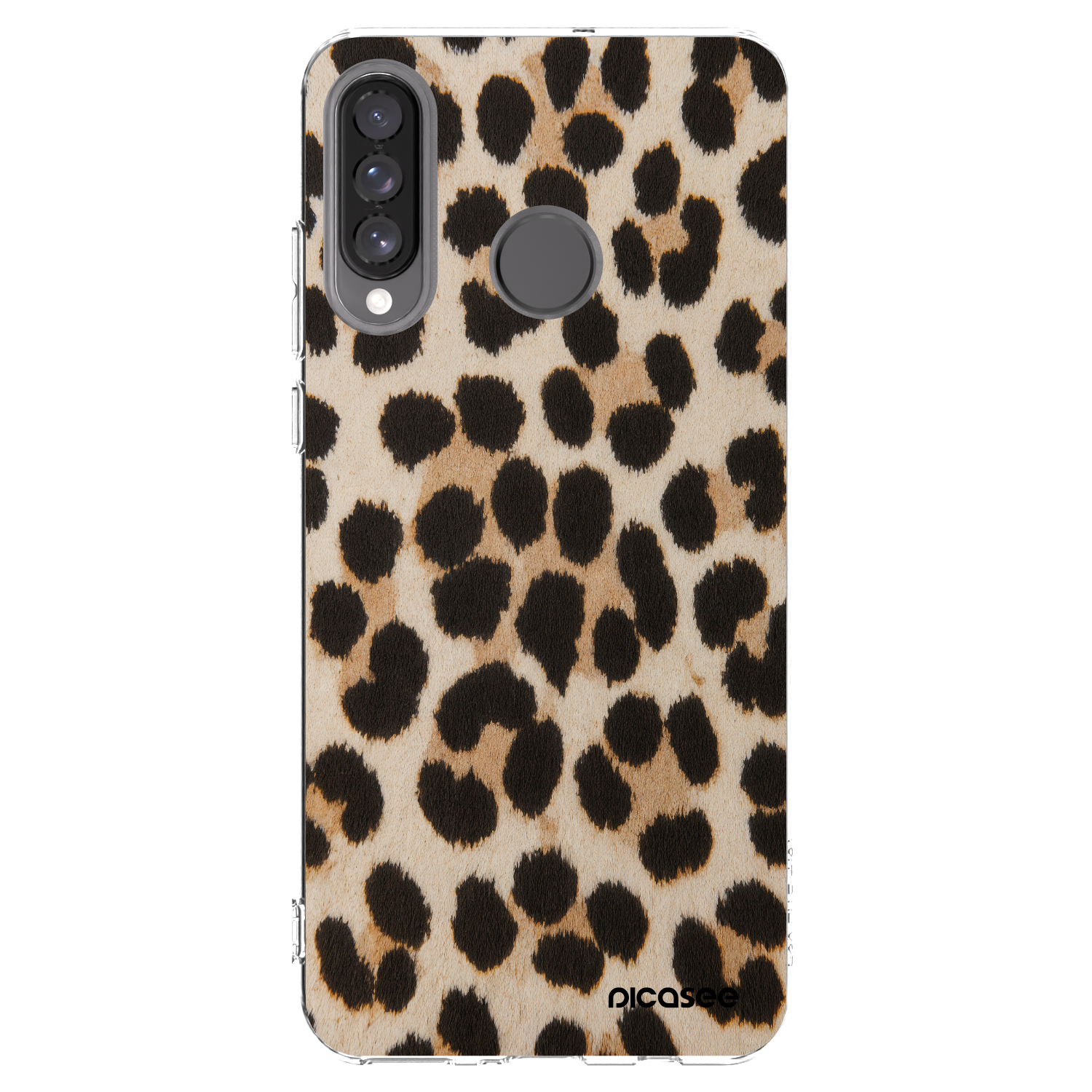 Picasee silikonski prozorni ovitek za Huawei P30 Lite - Brown Tiger