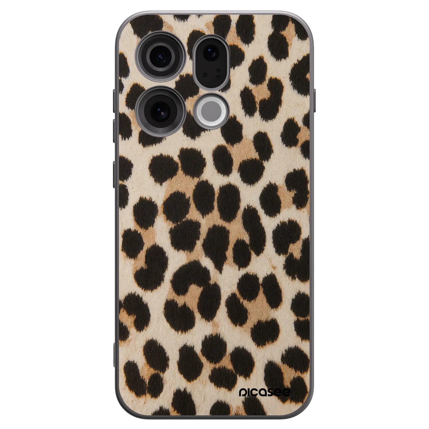 Picasee silikonski črni ovitek za OPPO Find X9 - Brown Tiger