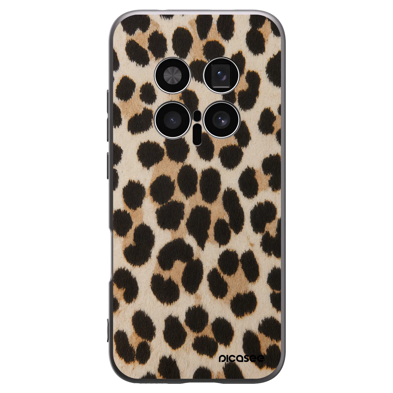Picasee silikonski črni ovitek za Honor Magic8 Pro 5G - Brown Tiger