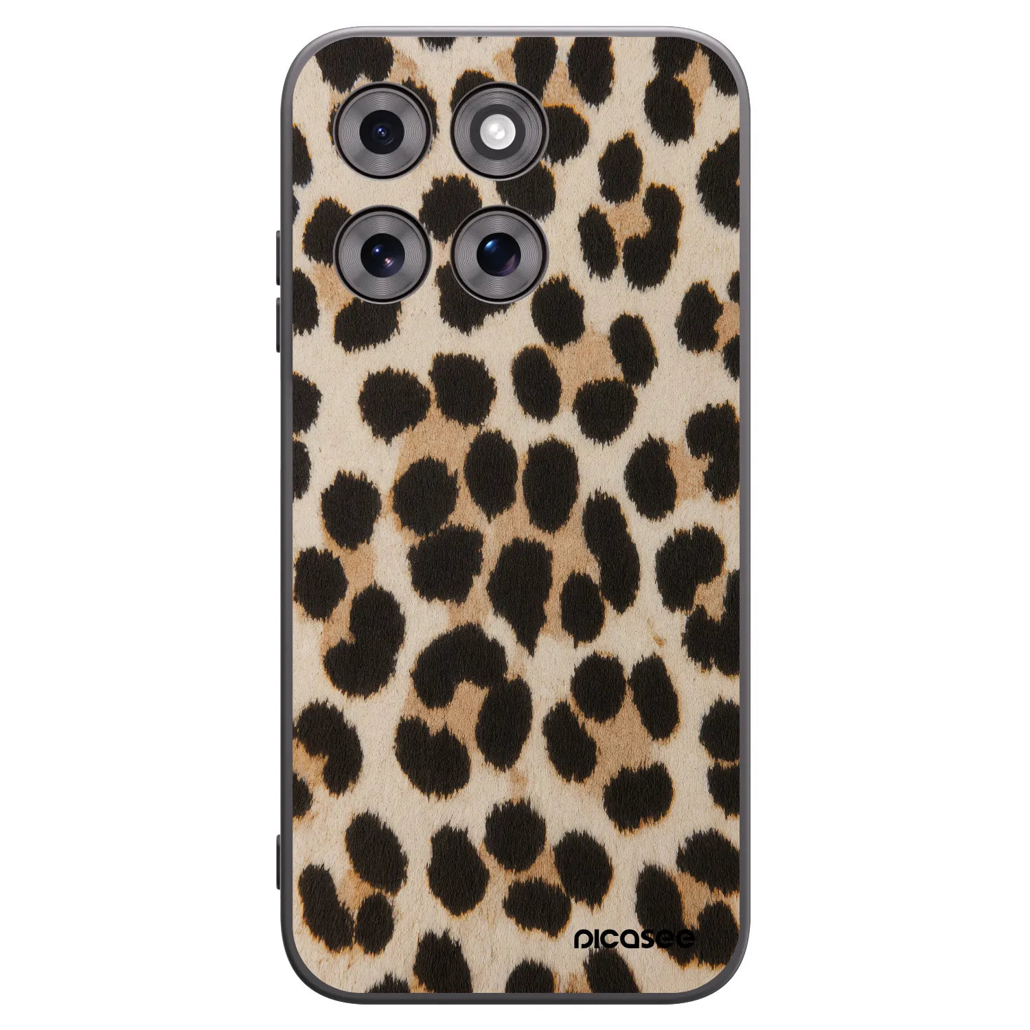 Picasee silikonski črni ovitek za Motorola Moto G77 - Brown Tiger