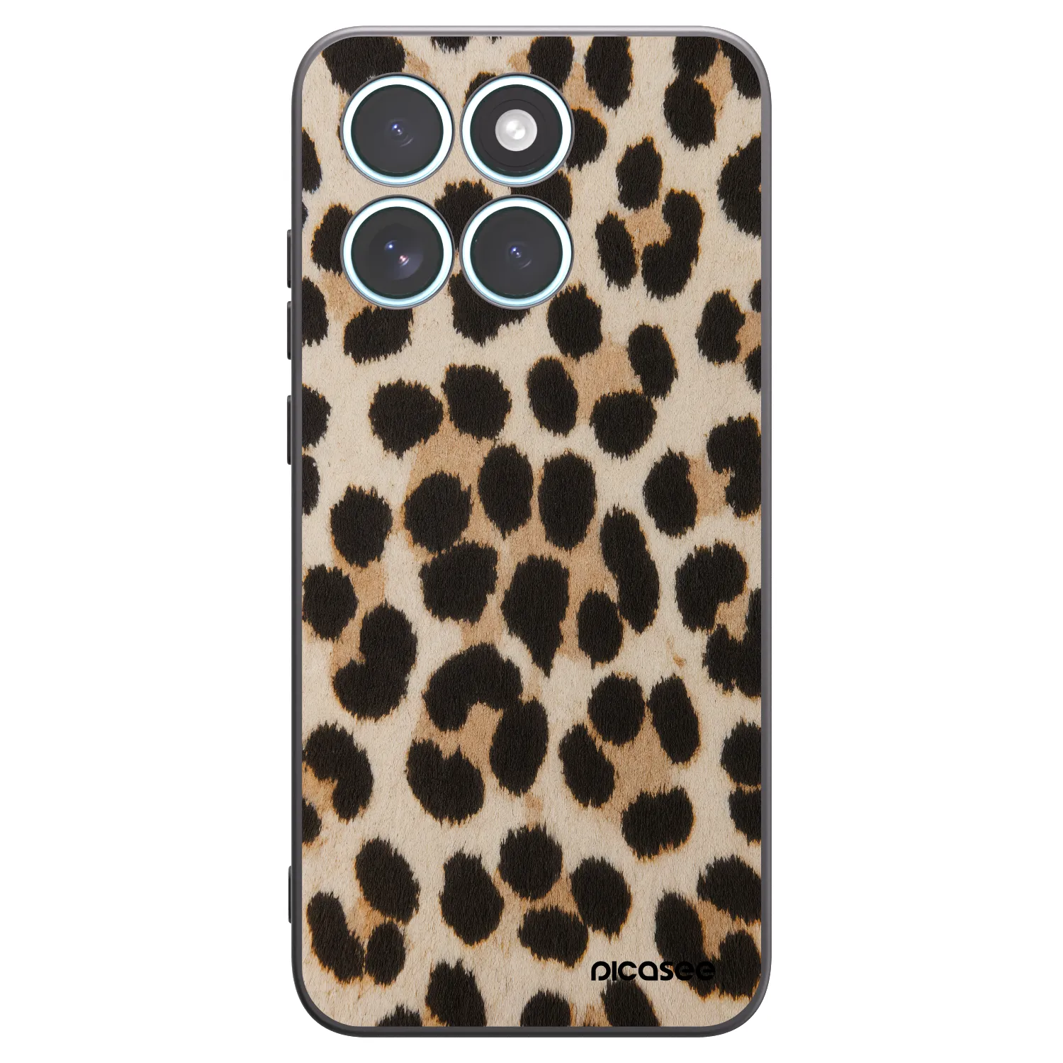 Picasee silikonski črni ovitek za Motorola Edge 70 Fusion - Brown Tiger